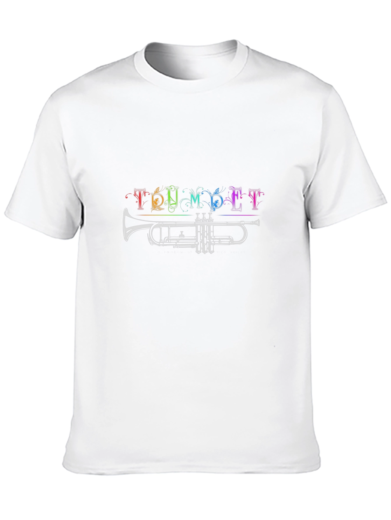 Trumpet Rainbow T-Shirt - Music Lover Tee