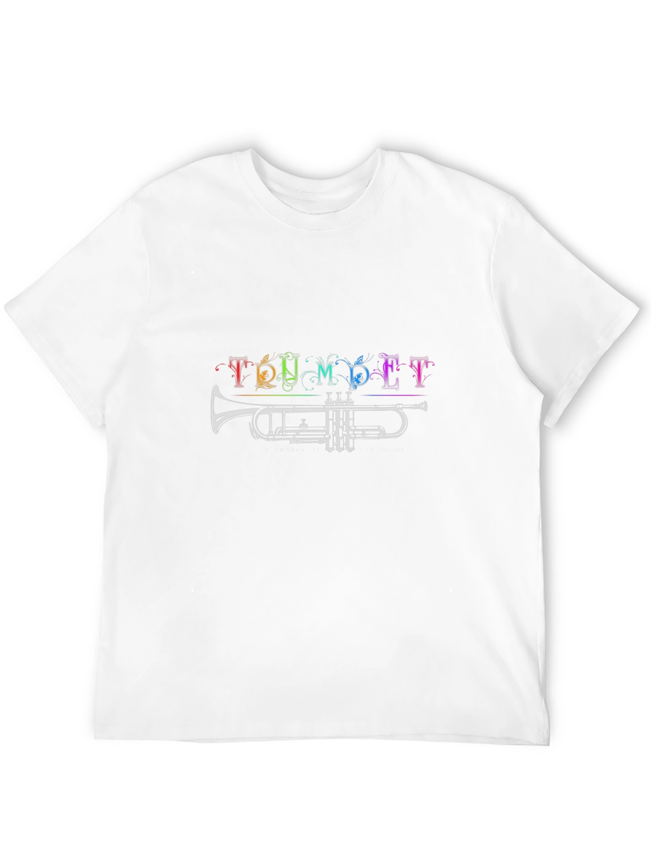Trumpet Rainbow T-Shirt - Music Lover Tee