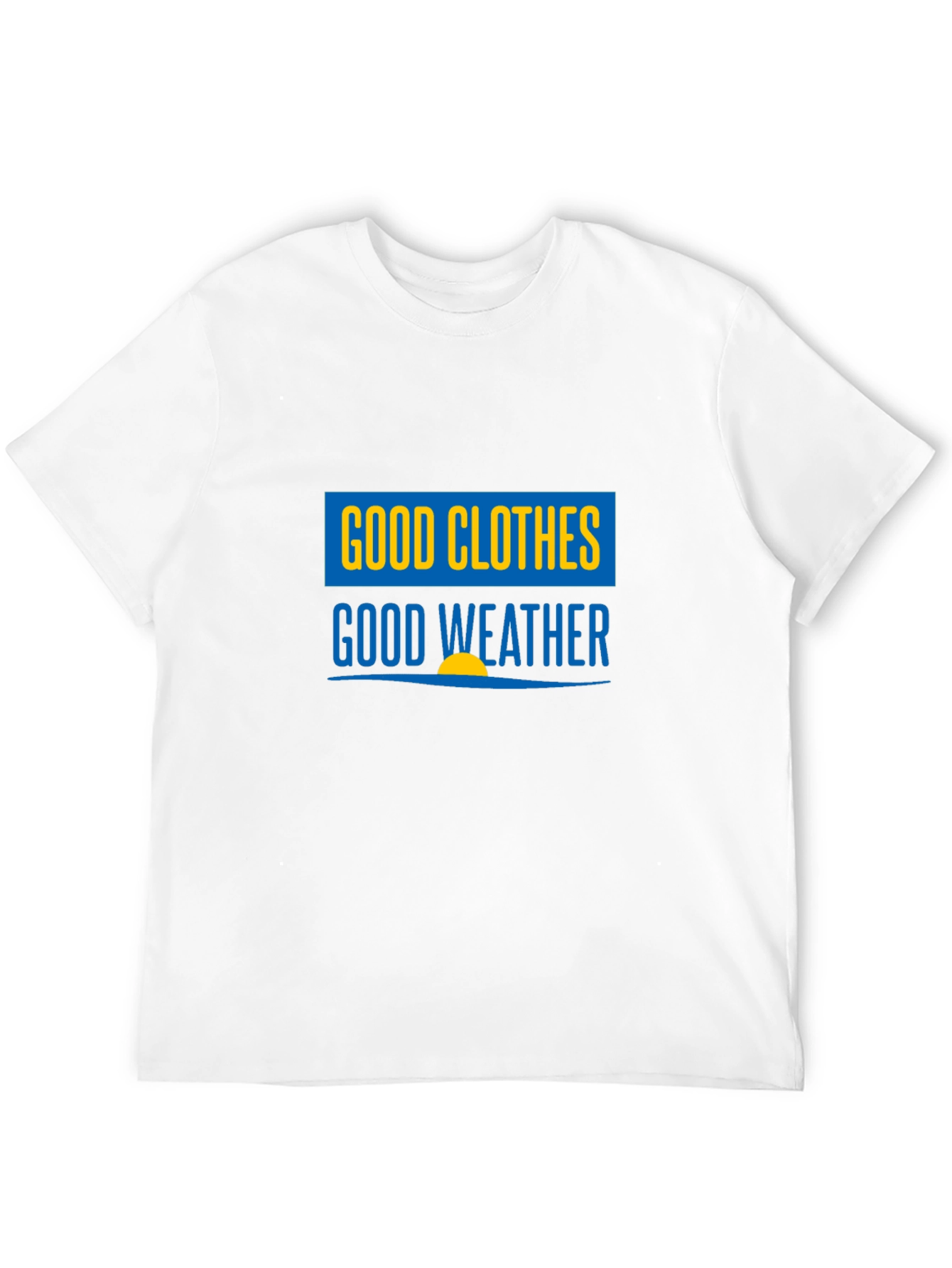 Good Clothes Good Weather Black Graphic T-Shirt