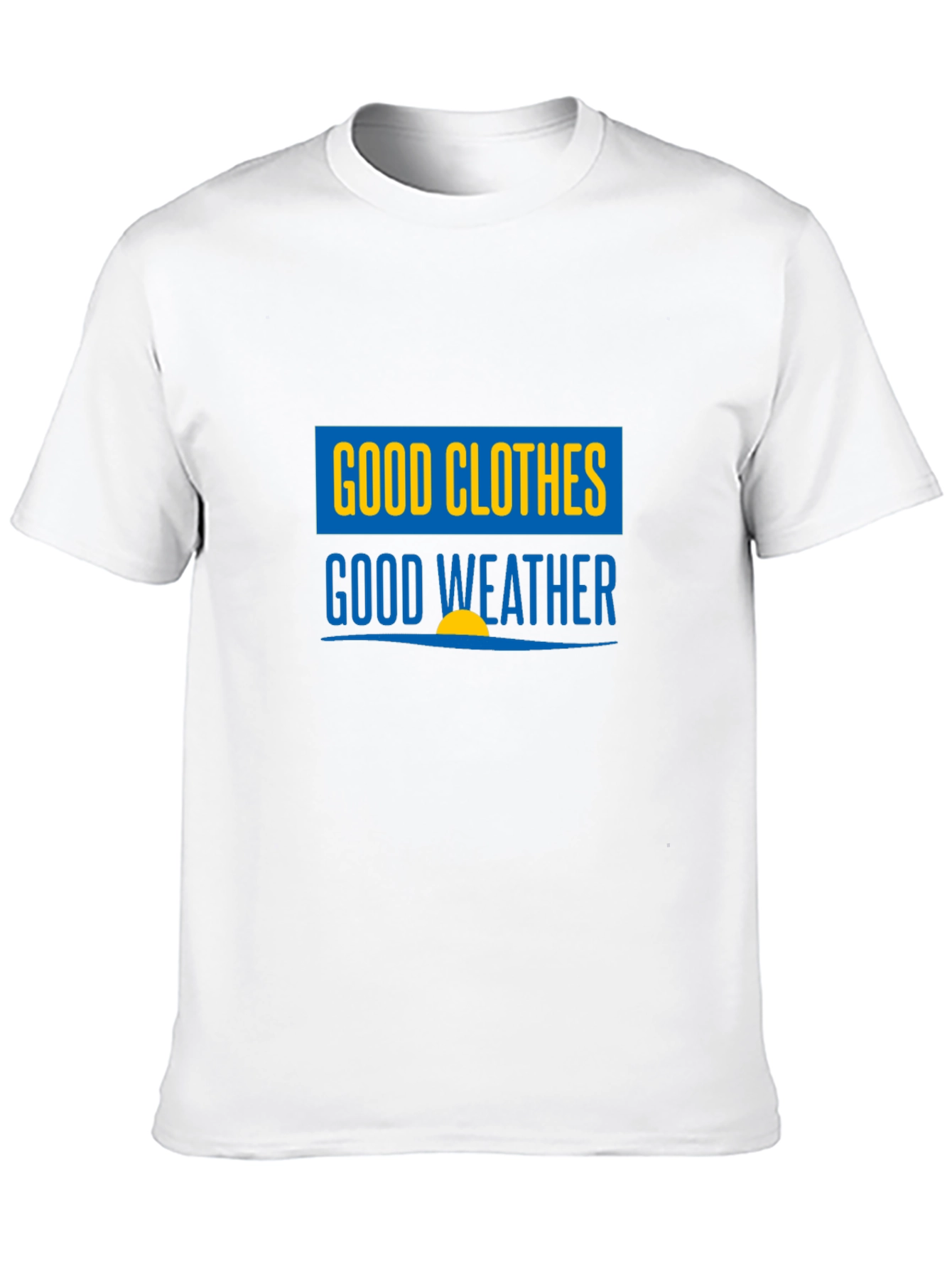 Good Clothes Good Weather Black Graphic T-Shirt