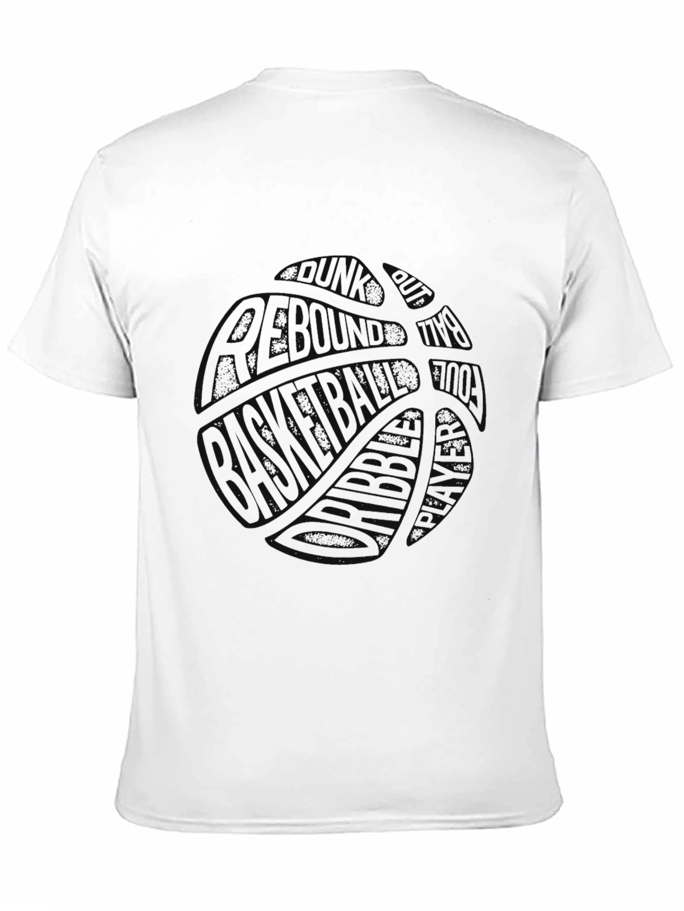 Mens Black Basketball Graphic Tee