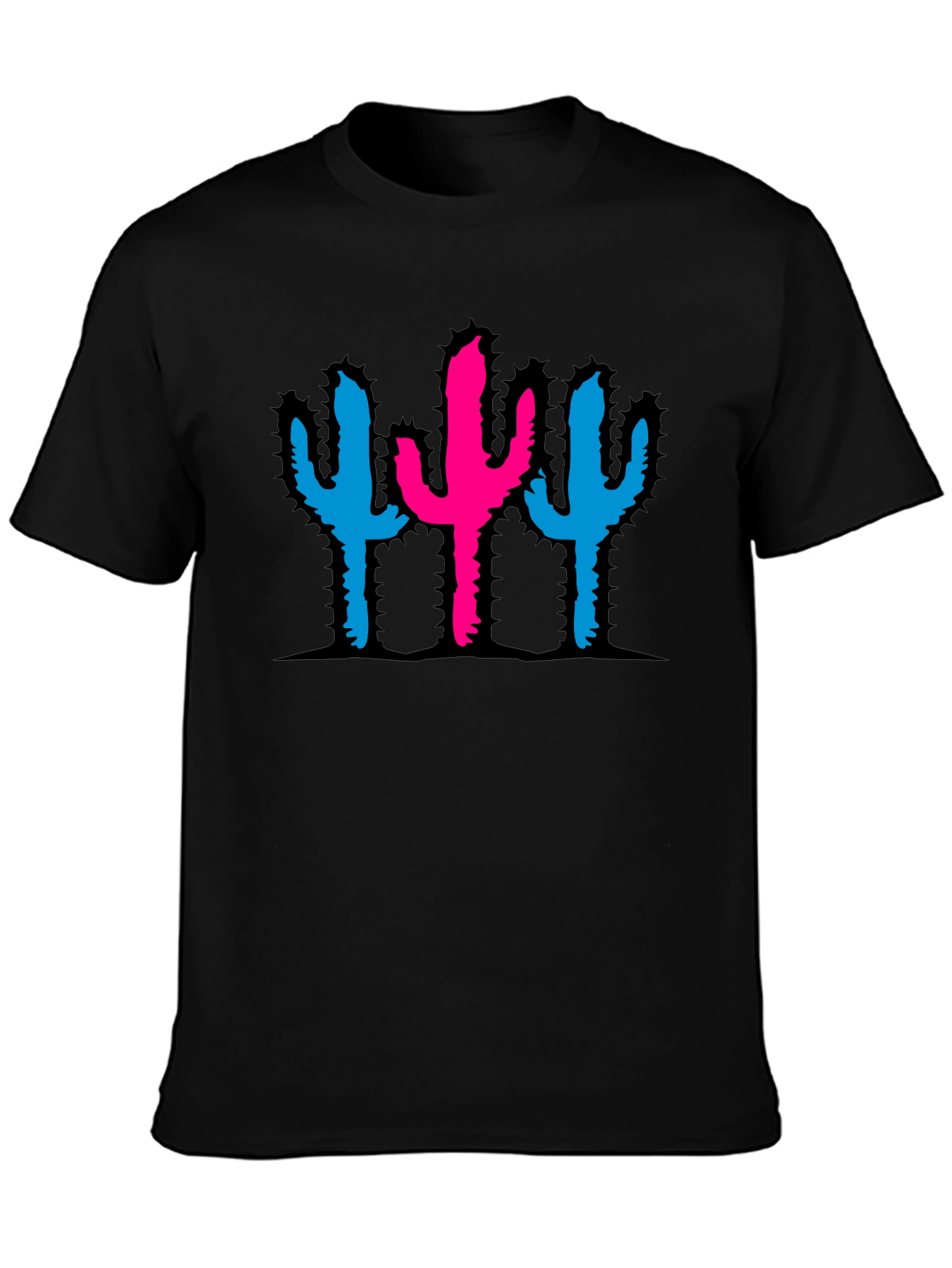 Cactus Graphic Black T-Shirt