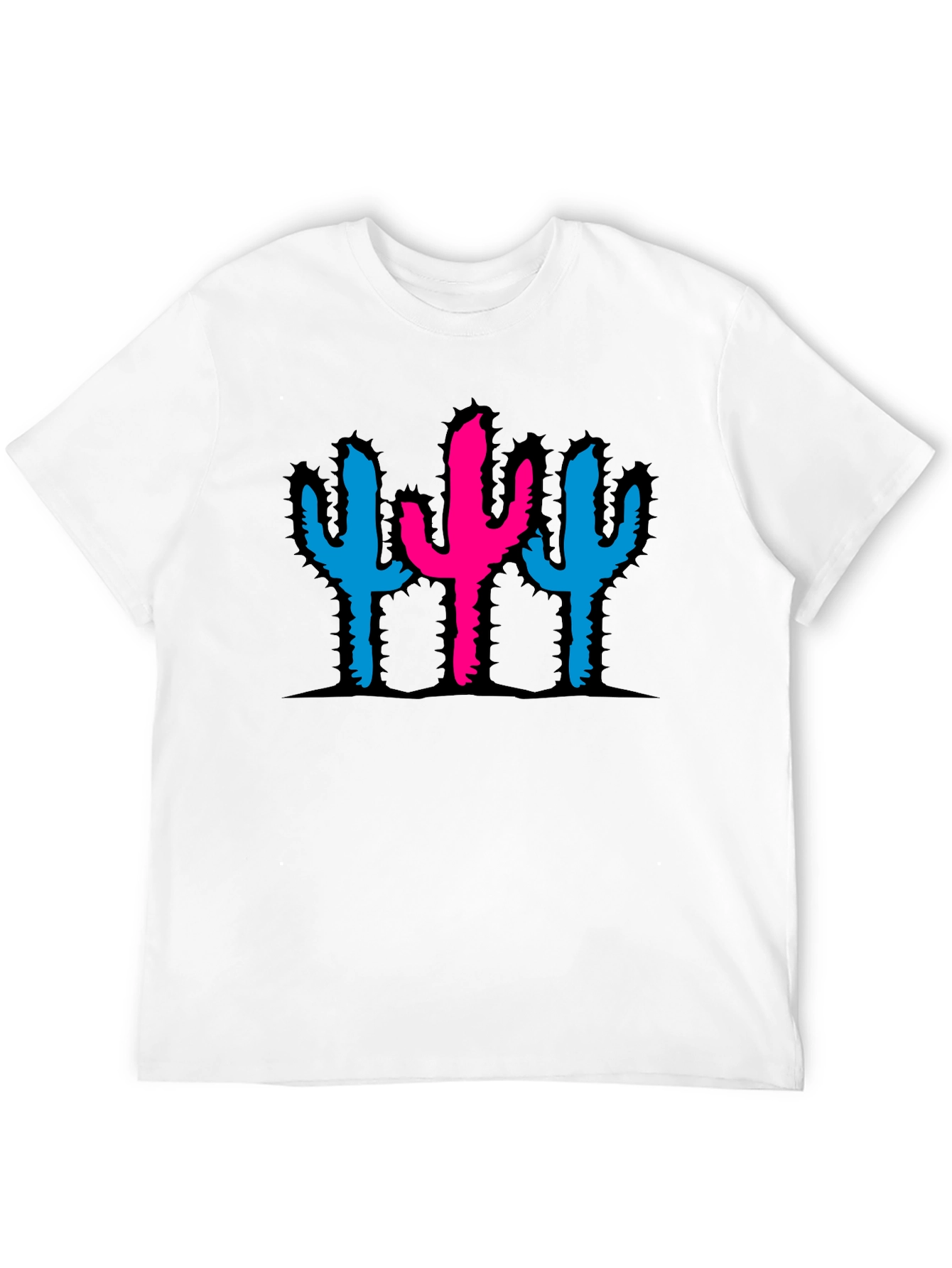 Cactus Graphic Black T-Shirt