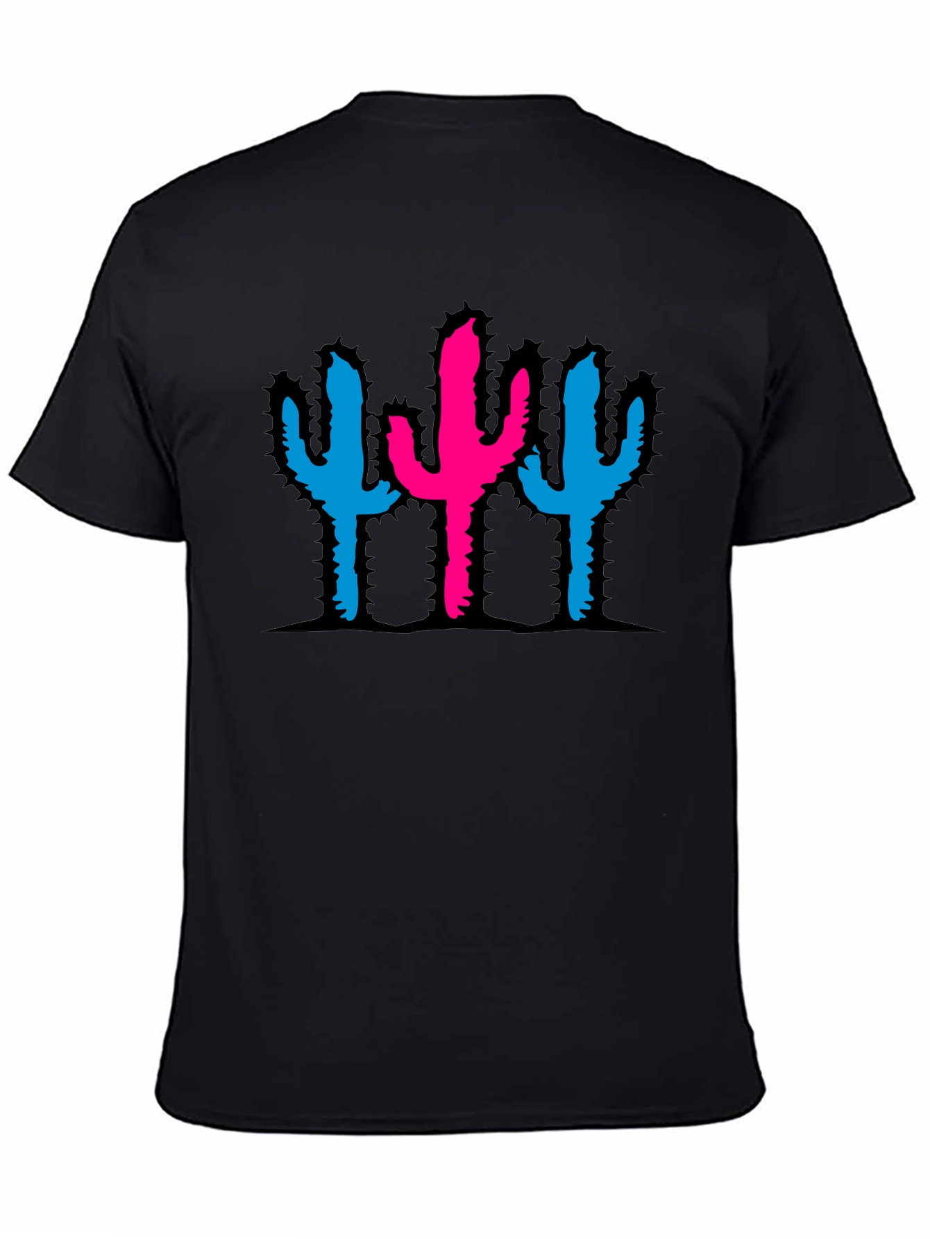 Cactus Graphic Black T-Shirt