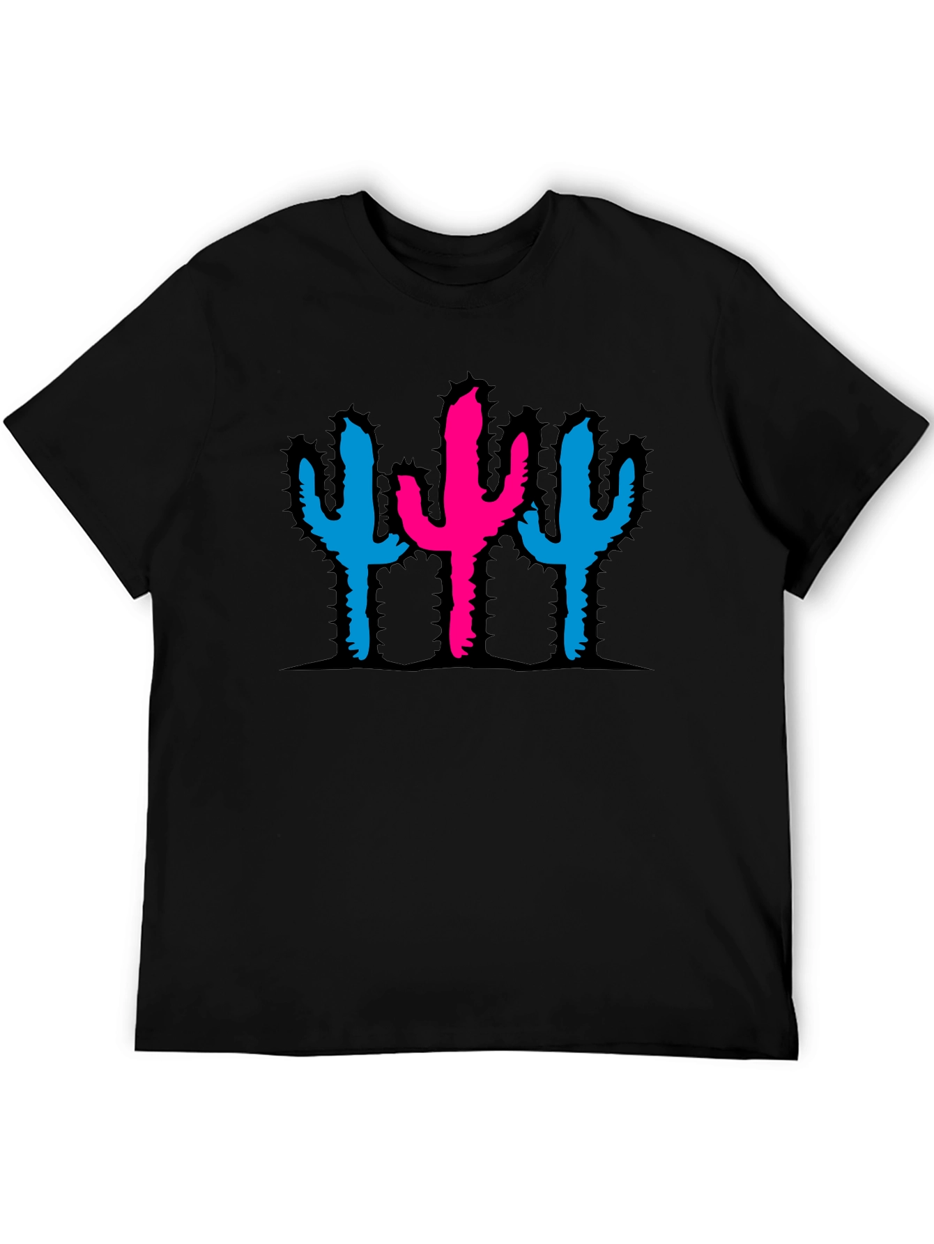 Cactus Graphic Black T-Shirt