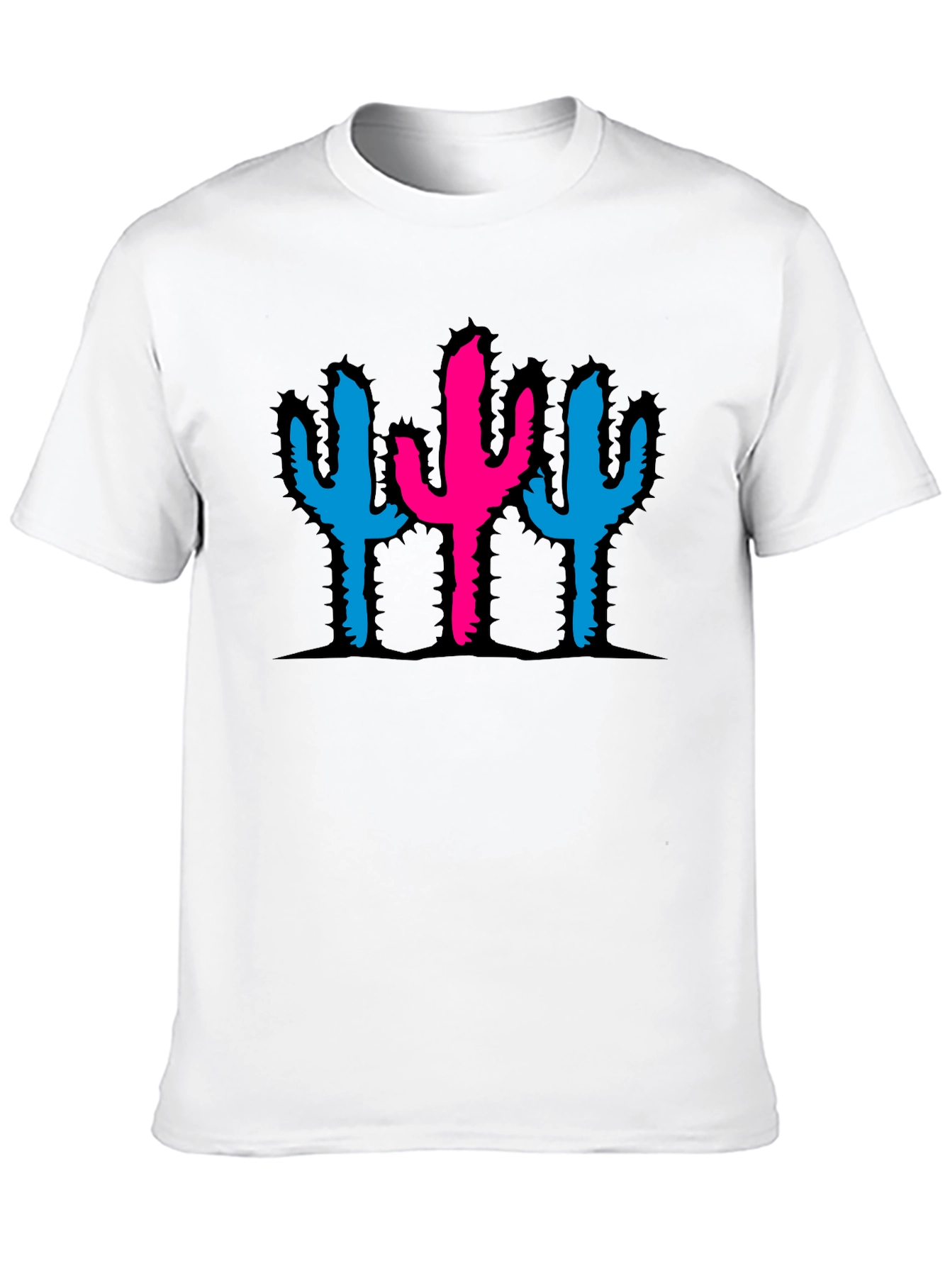 Cactus Graphic Black T-Shirt