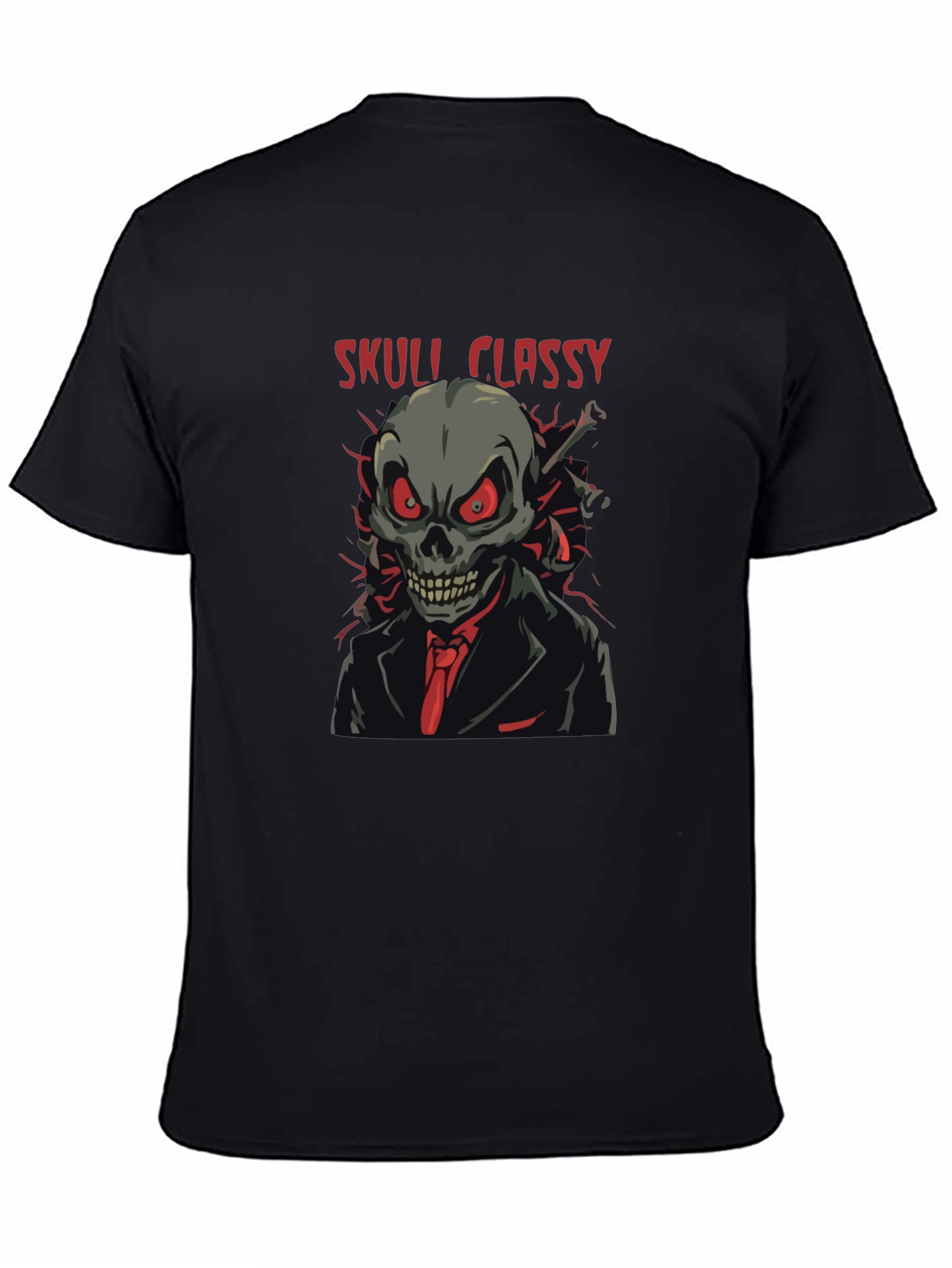Skull Classy Graphic Black T-Shirt