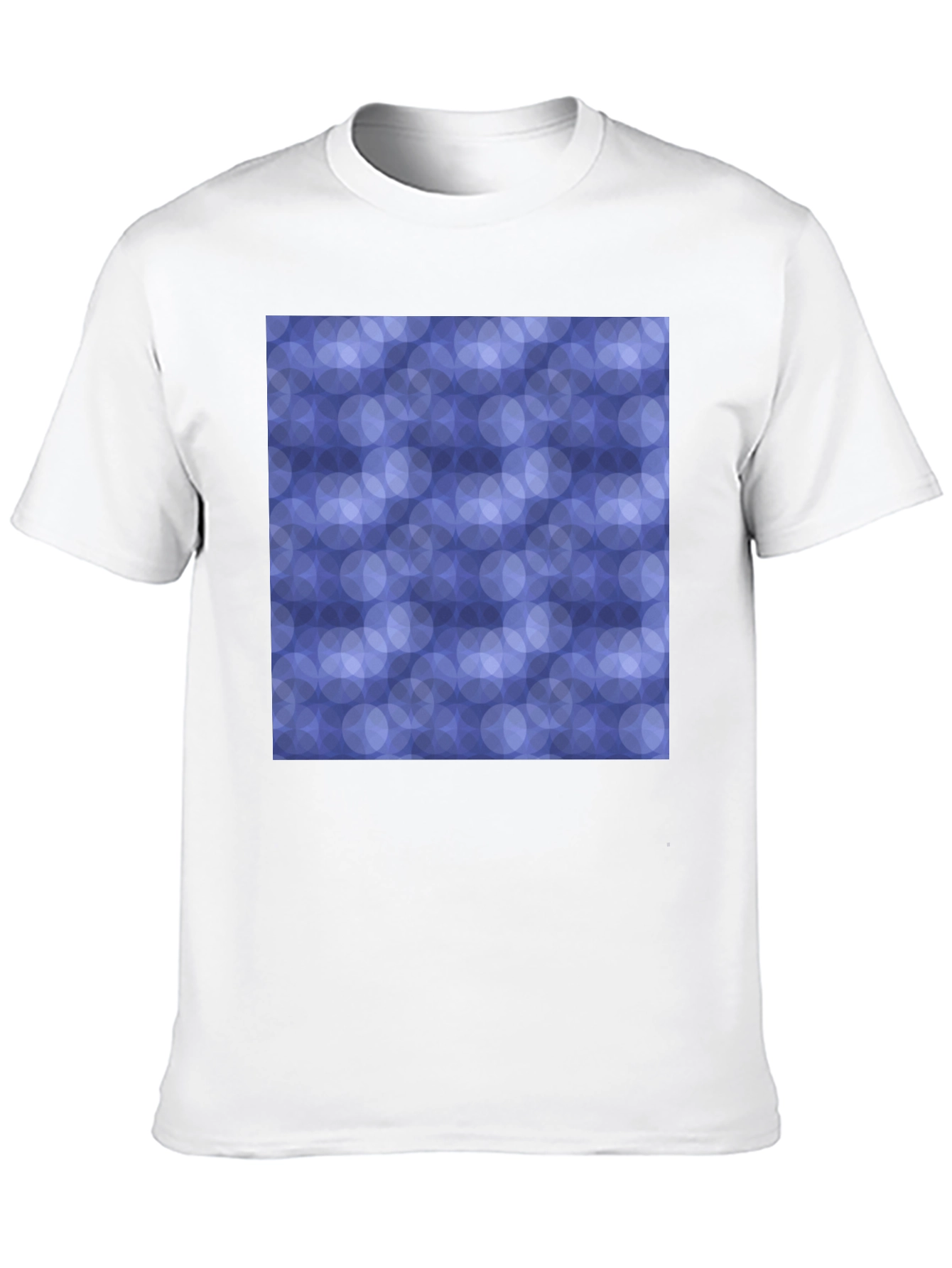 Abstract Circle Pattern Black T-Shirt