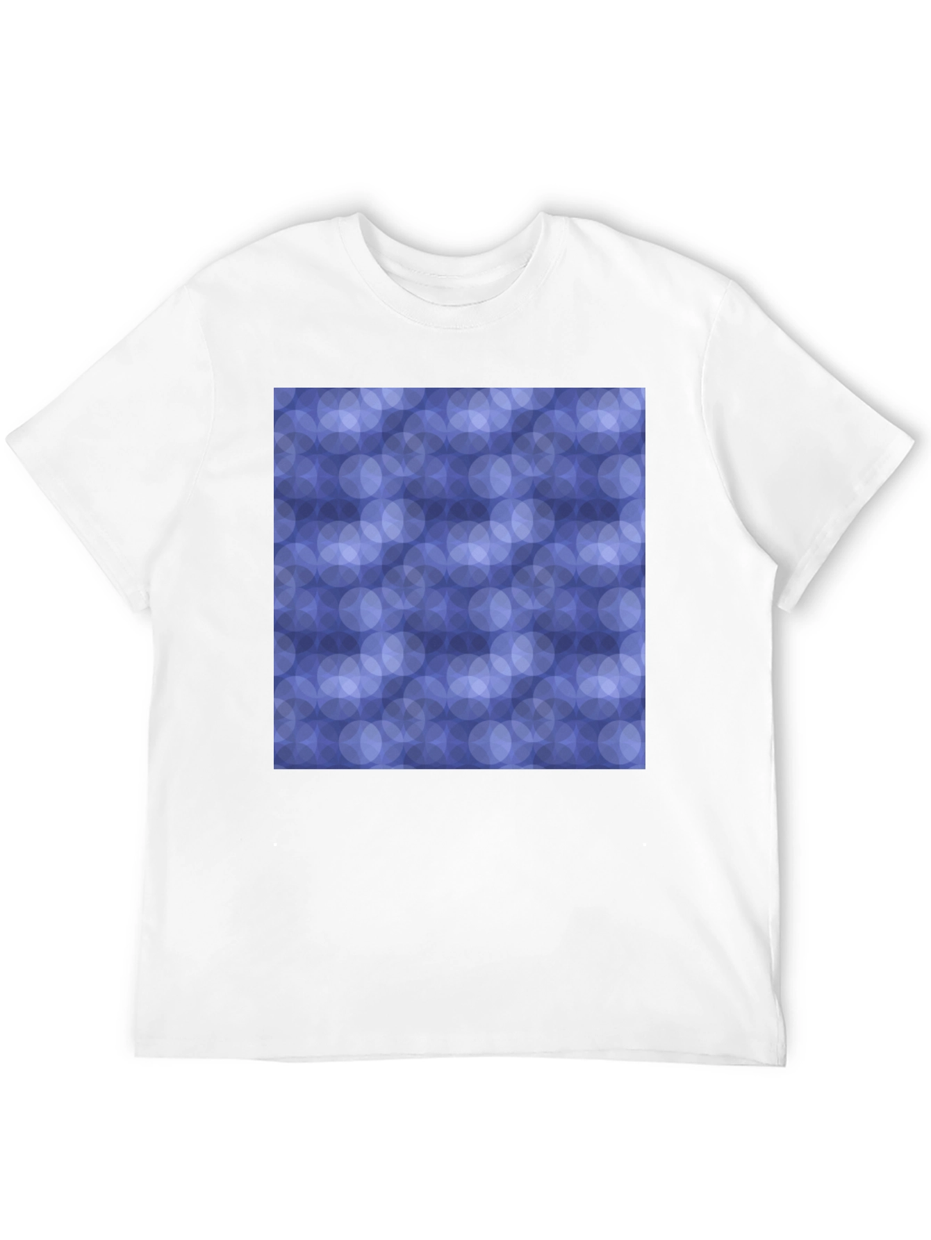 Abstract Circle Pattern Black T-Shirt