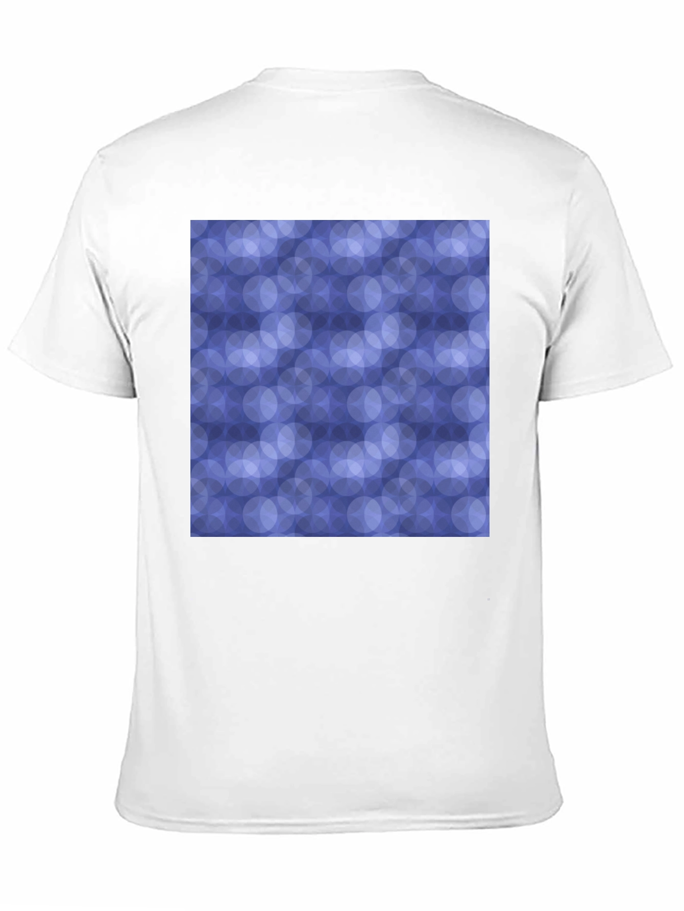 Abstract Circle Pattern Black T-Shirt