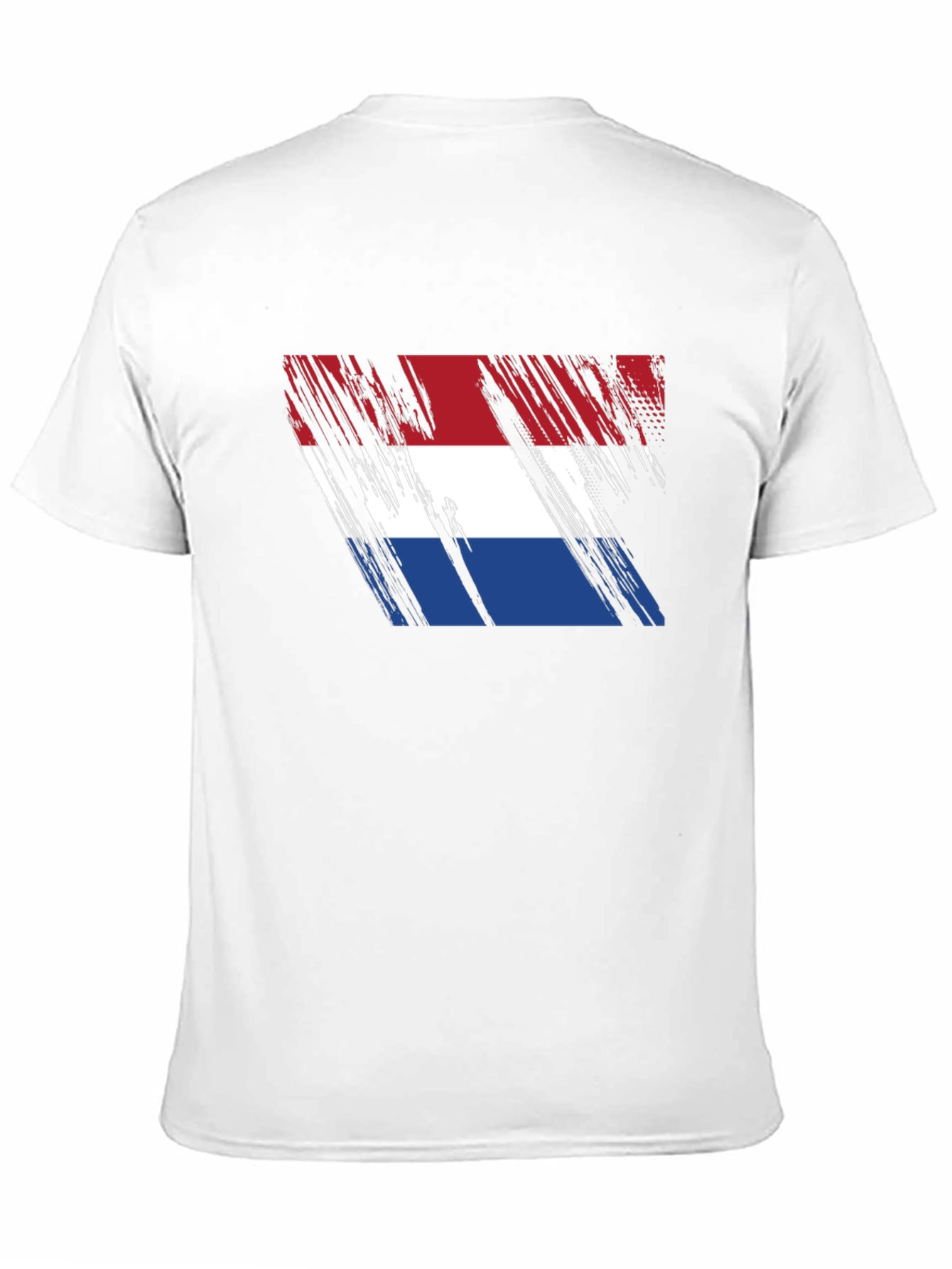 Netherlands Flag Brushstroke Graphic T-Shirt