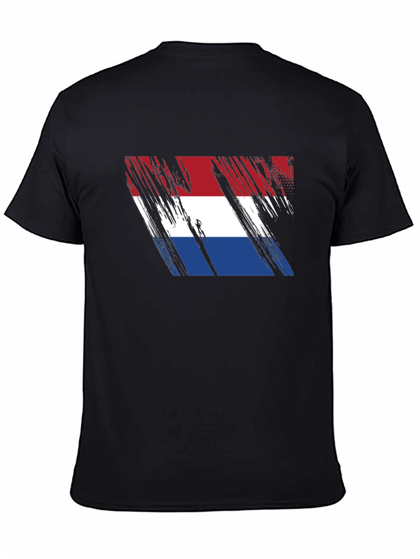 Netherlands Flag Brushstroke Graphic T-Shirt