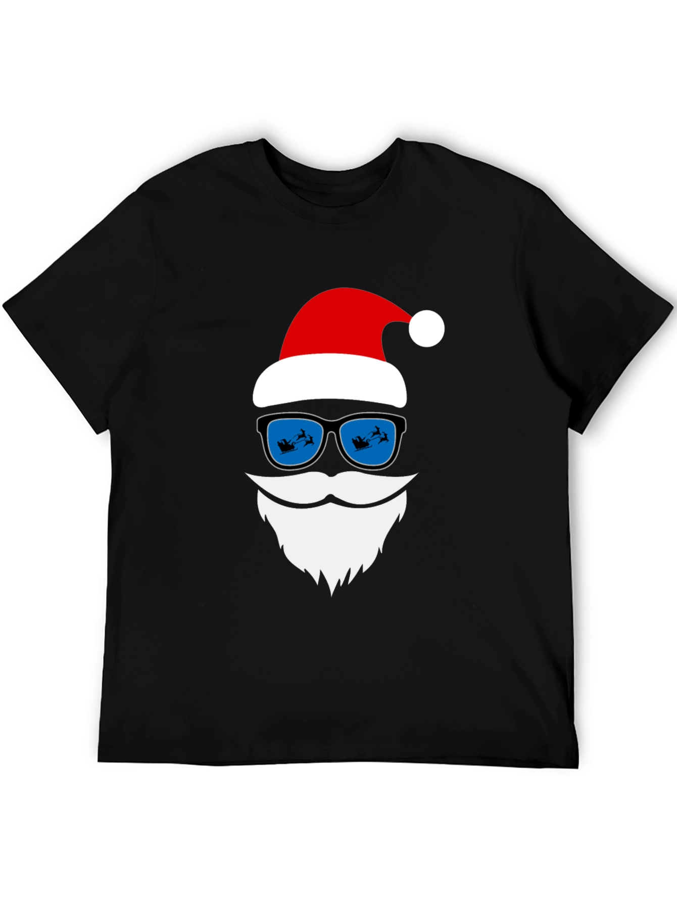 Cool Santa T-Shirt with Sunglasses Christmas Holiday Tee