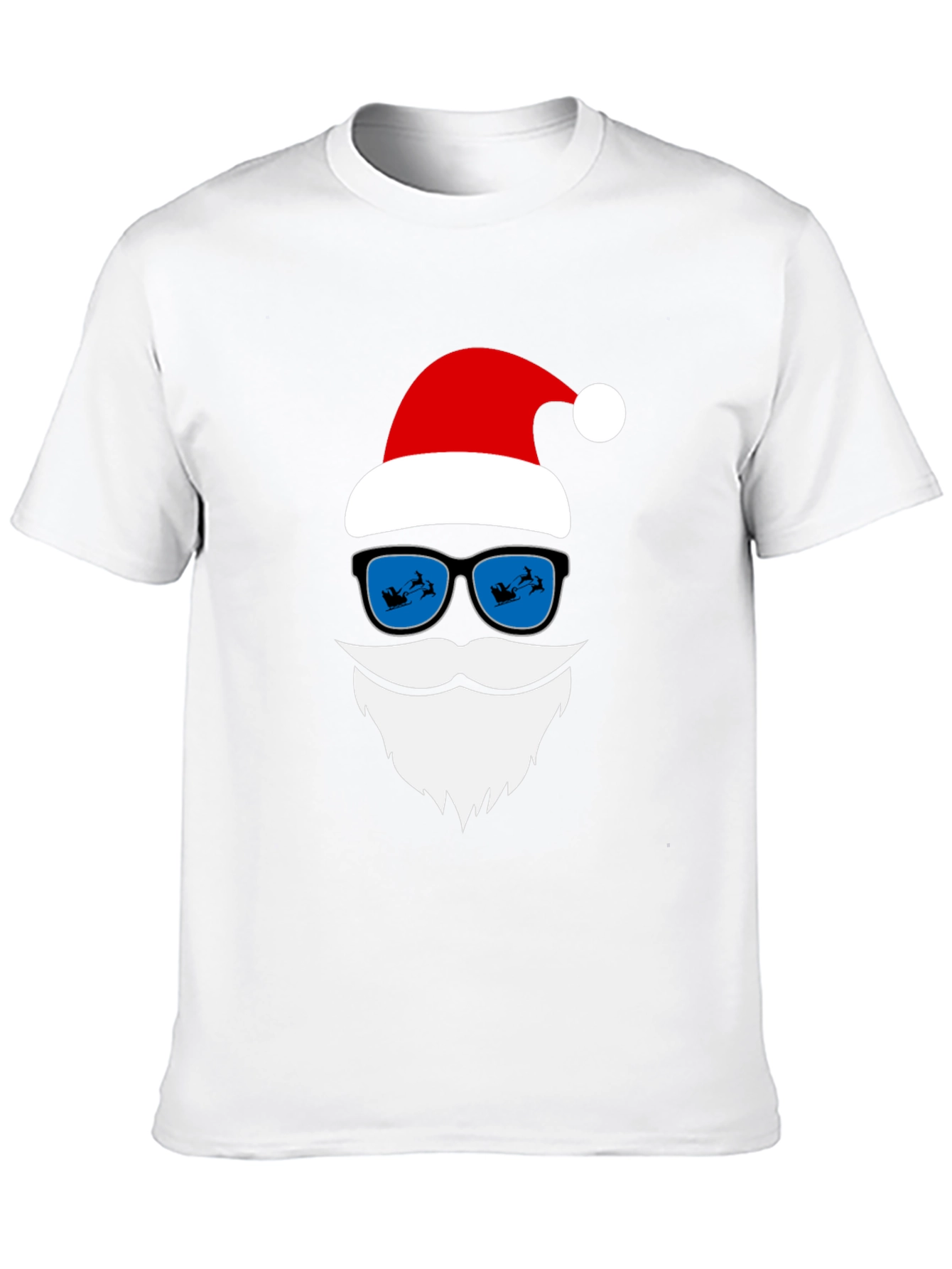 Cool Santa T-Shirt with Sunglasses Christmas Holiday Tee