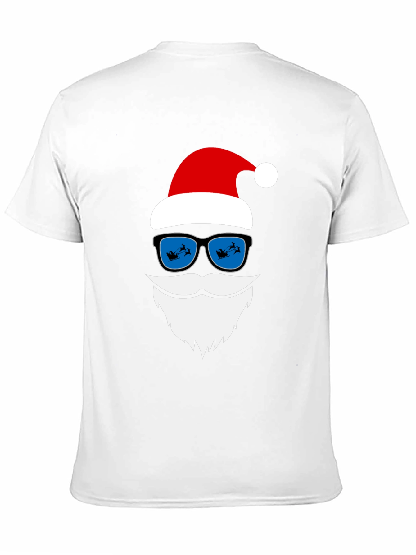 Cool Santa T-Shirt with Sunglasses Christmas Holiday Tee