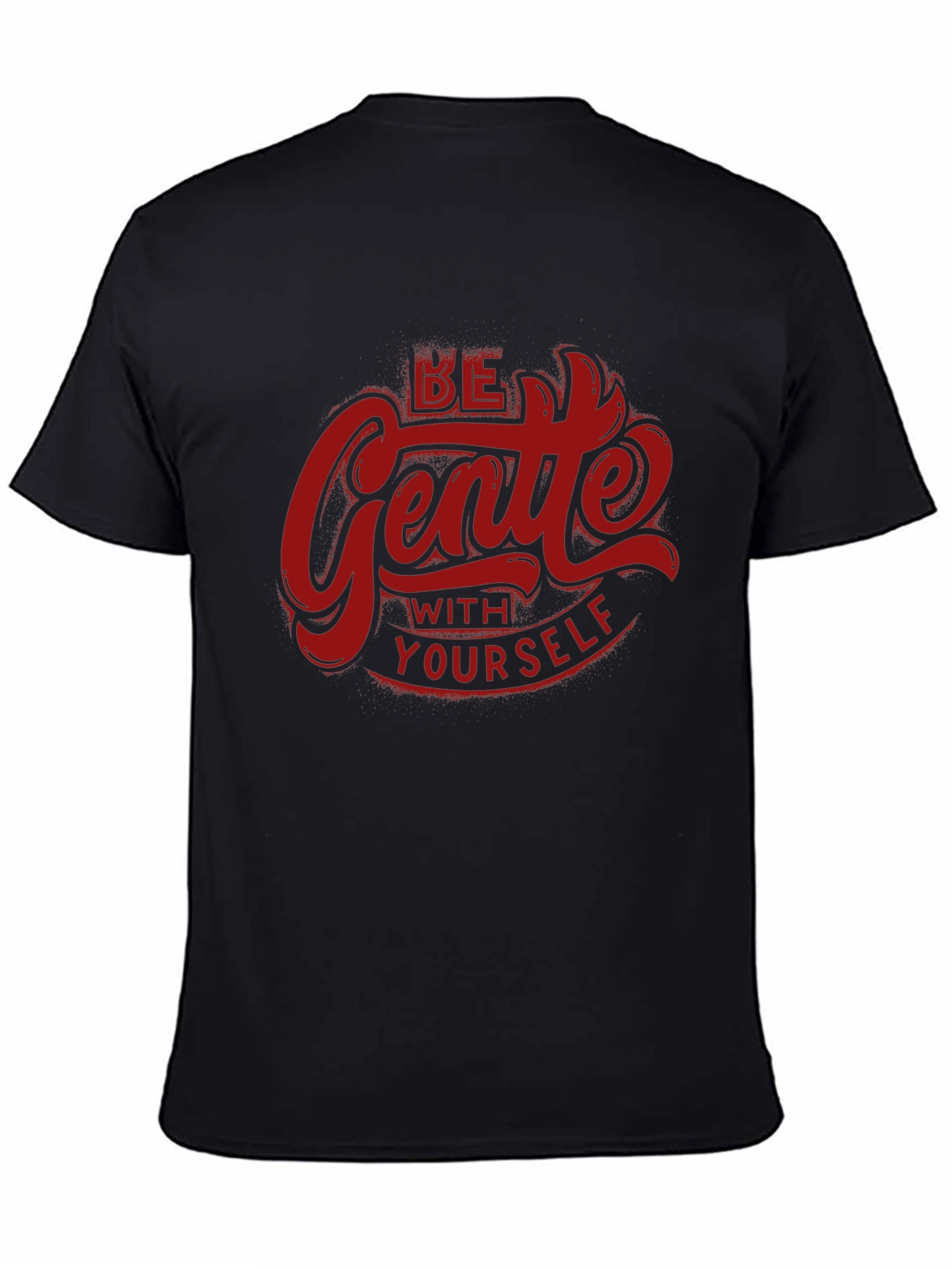 Be Gentle With Yourself Graphic Tee - Black