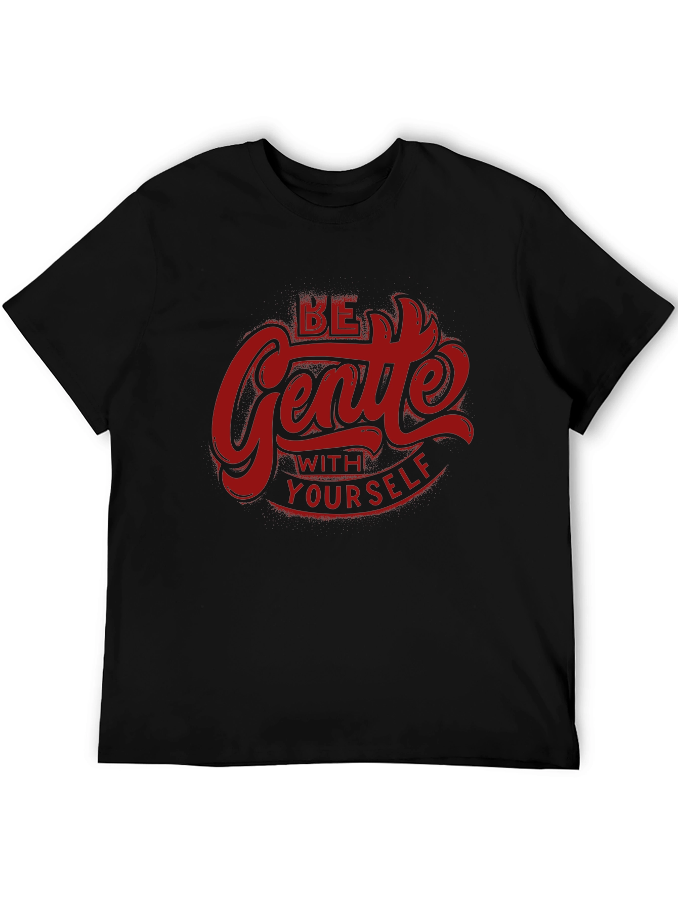 Be Gentle With Yourself Graphic Tee - Black