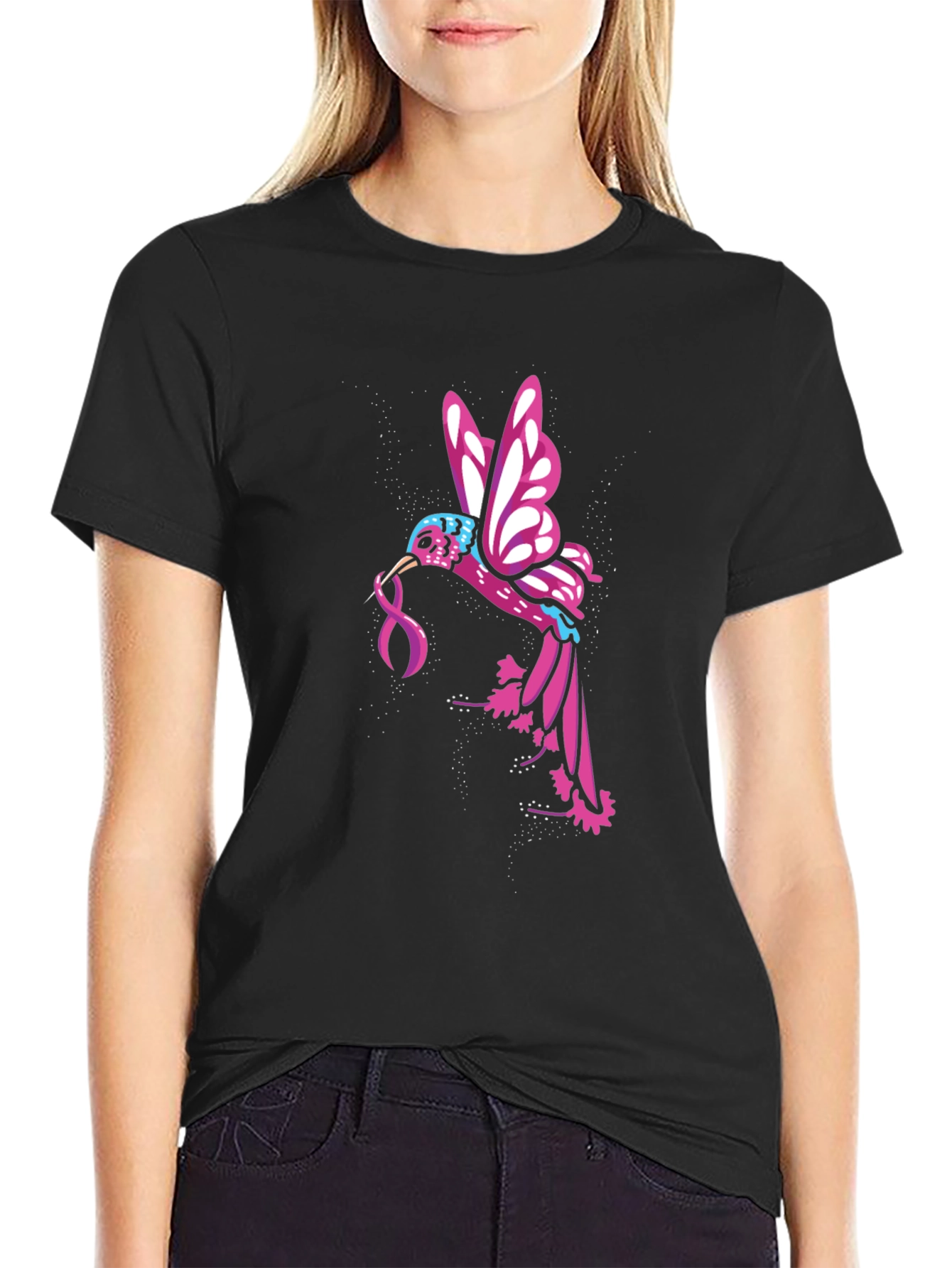 Hummingbird Ribbon Graphic Tee