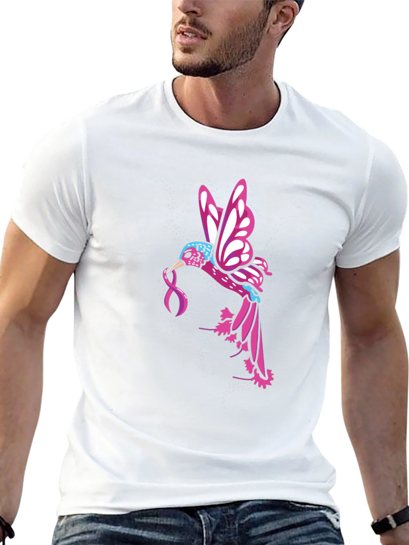 Hummingbird Ribbon Graphic Tee