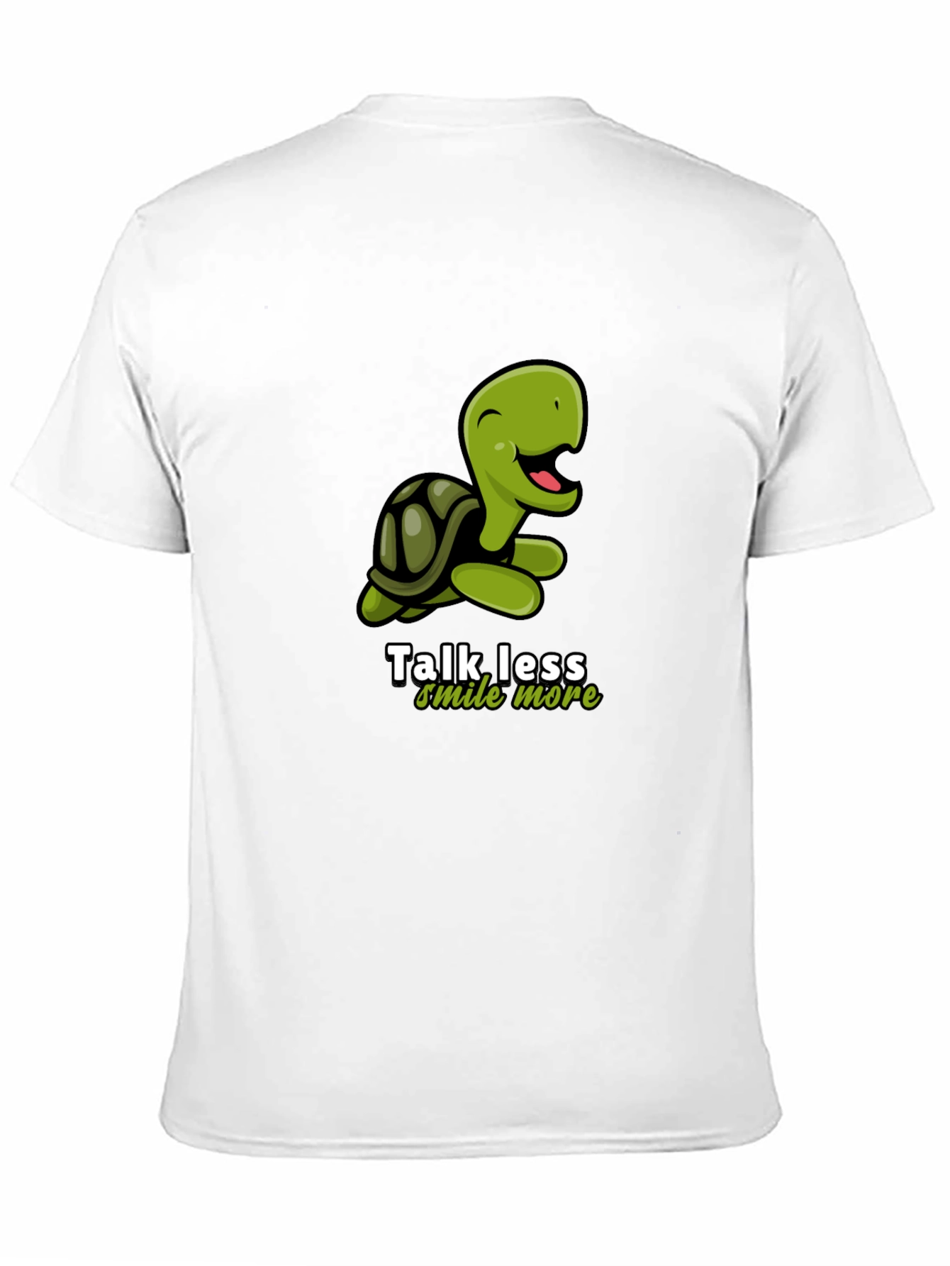 Talk Less Smile More Turtle Graphic T-Shirt