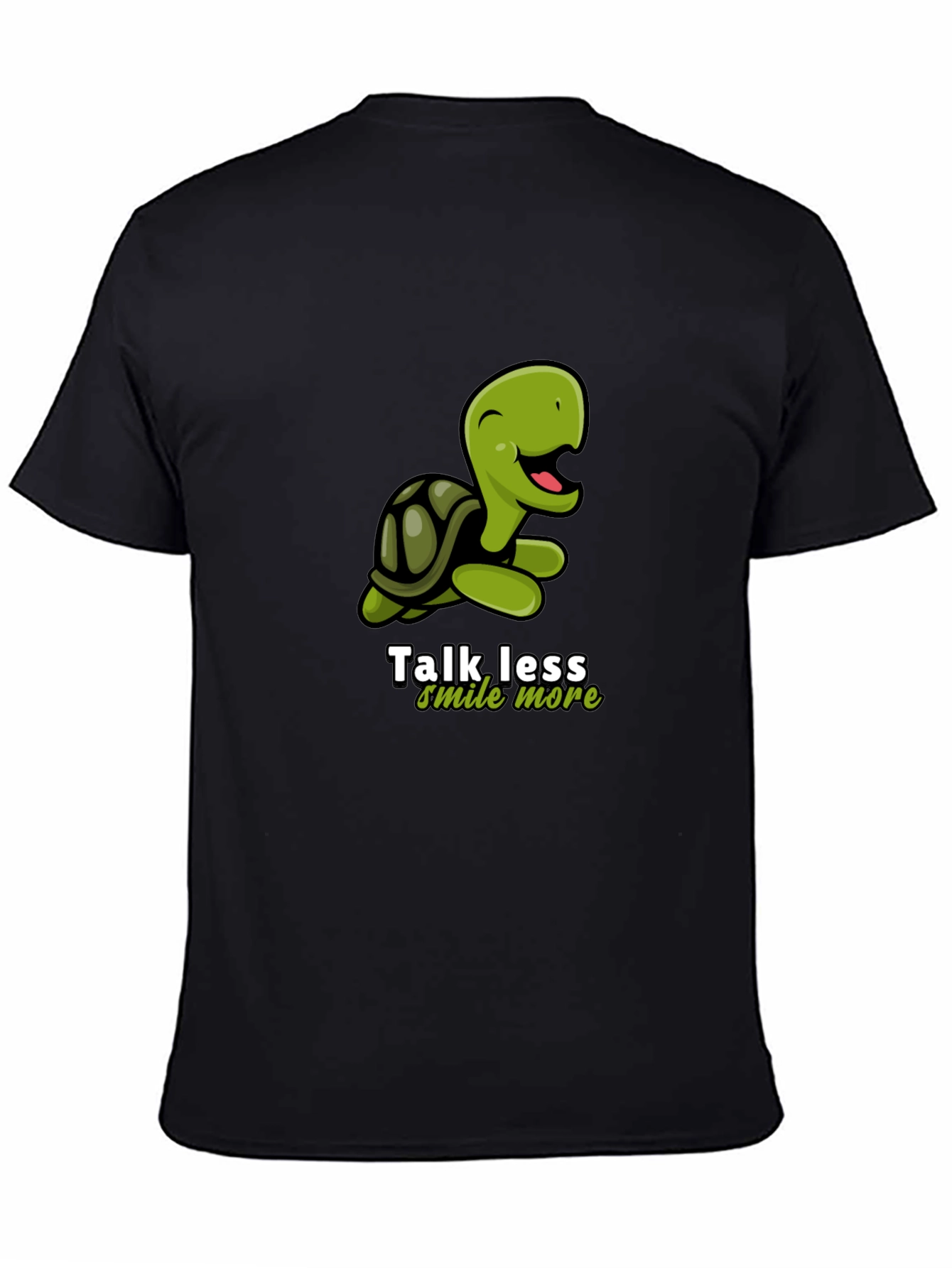 Talk Less Smile More Turtle Graphic T-Shirt