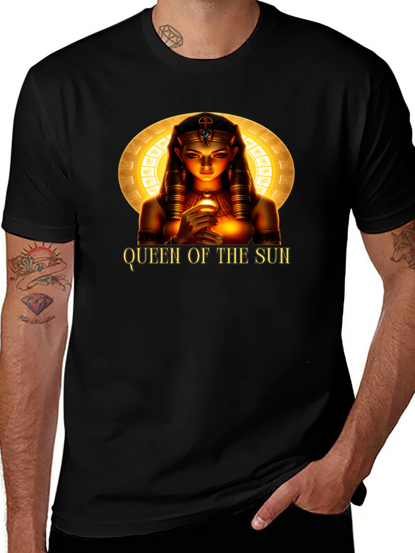 Queen of the Sun Graphic T-Shirt - Black