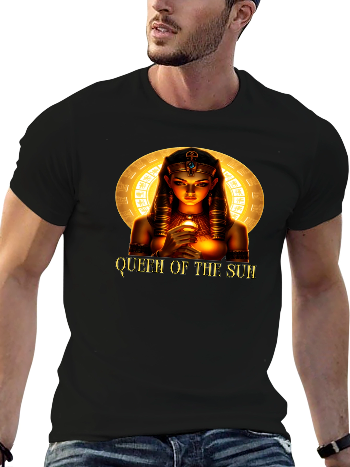 Queen of the Sun Graphic T-Shirt - Black