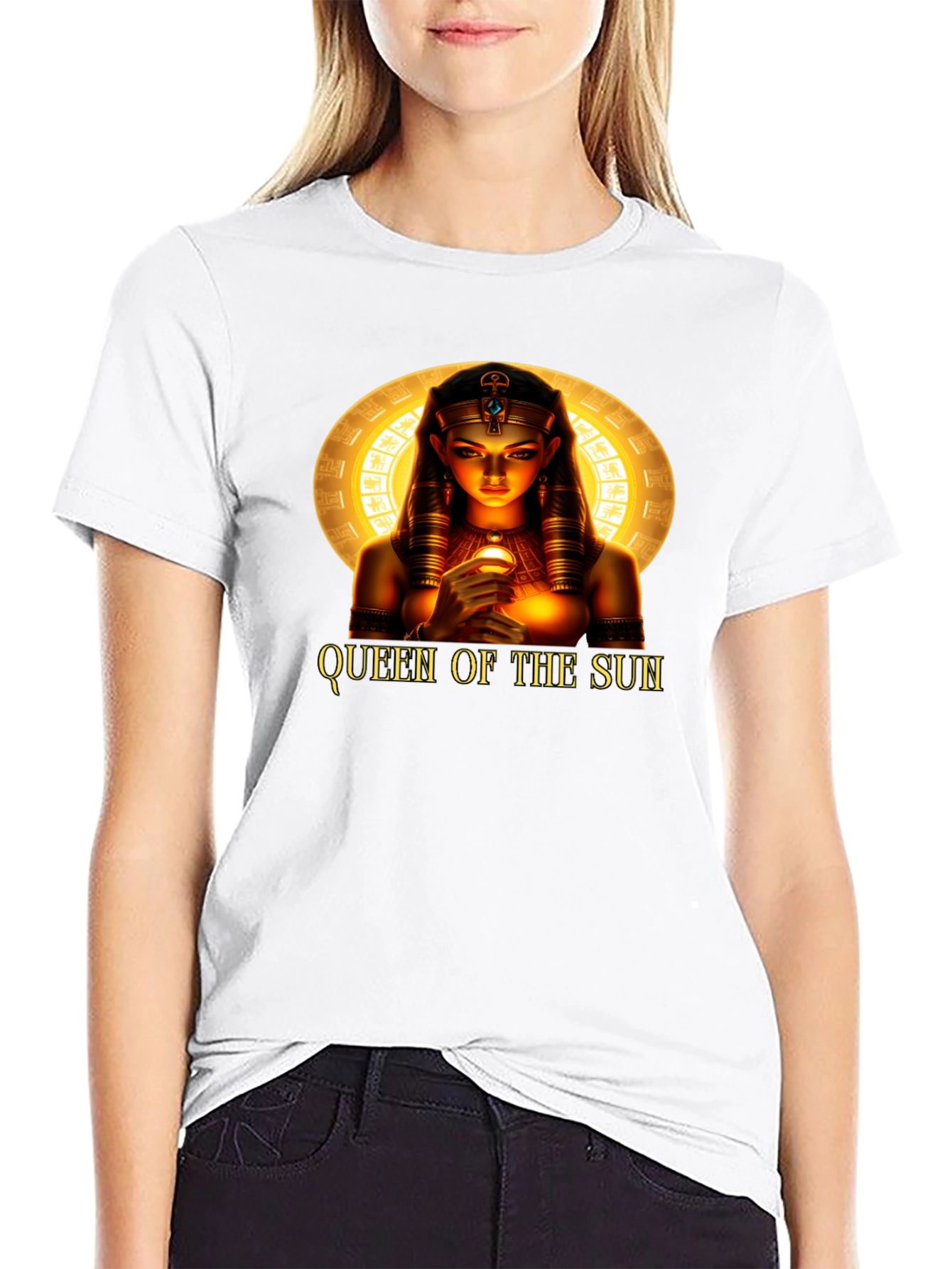 Queen of the Sun Graphic T-Shirt - Black