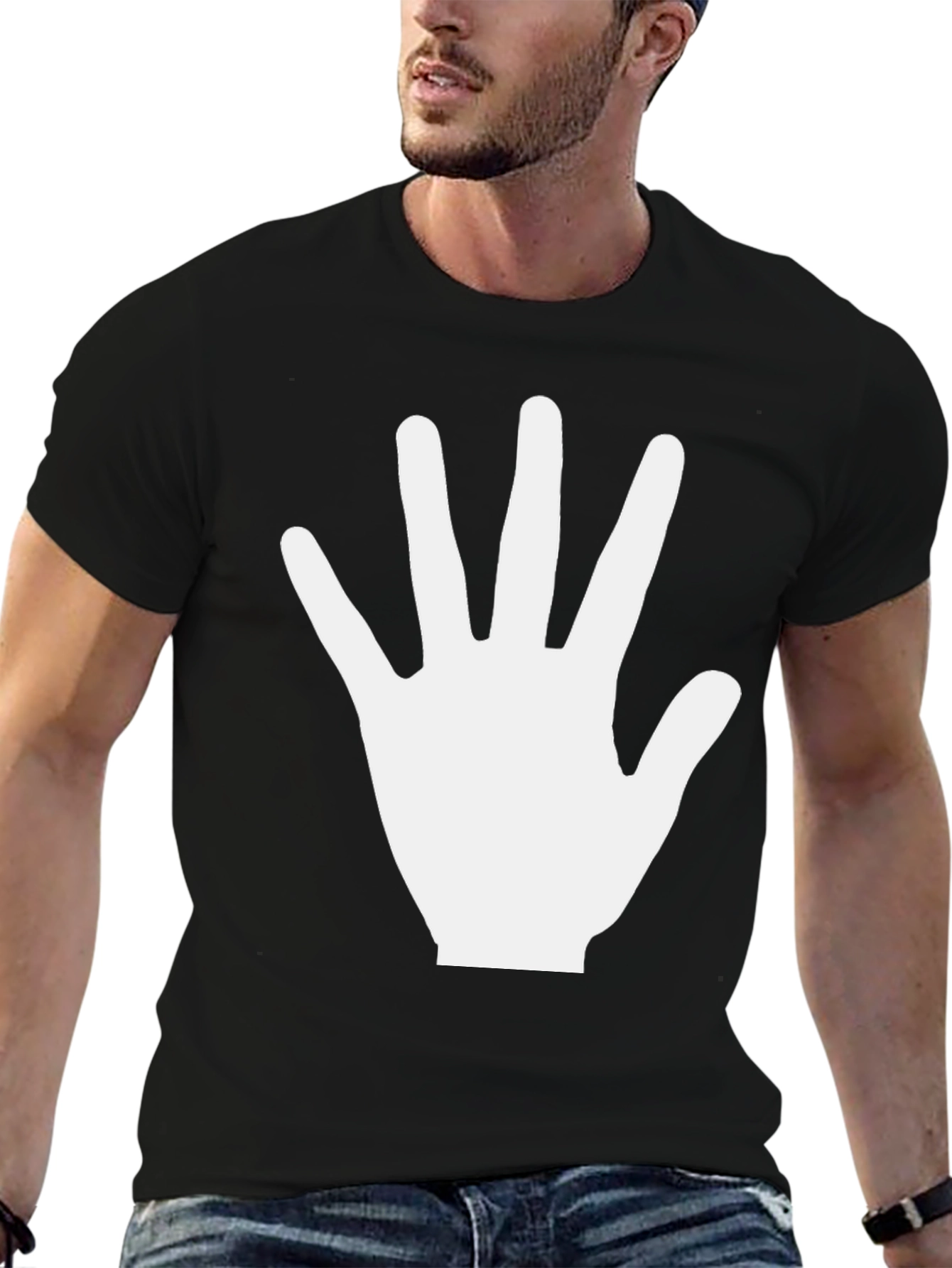 Hand Design T-Shirt - Modern Graphic Tee