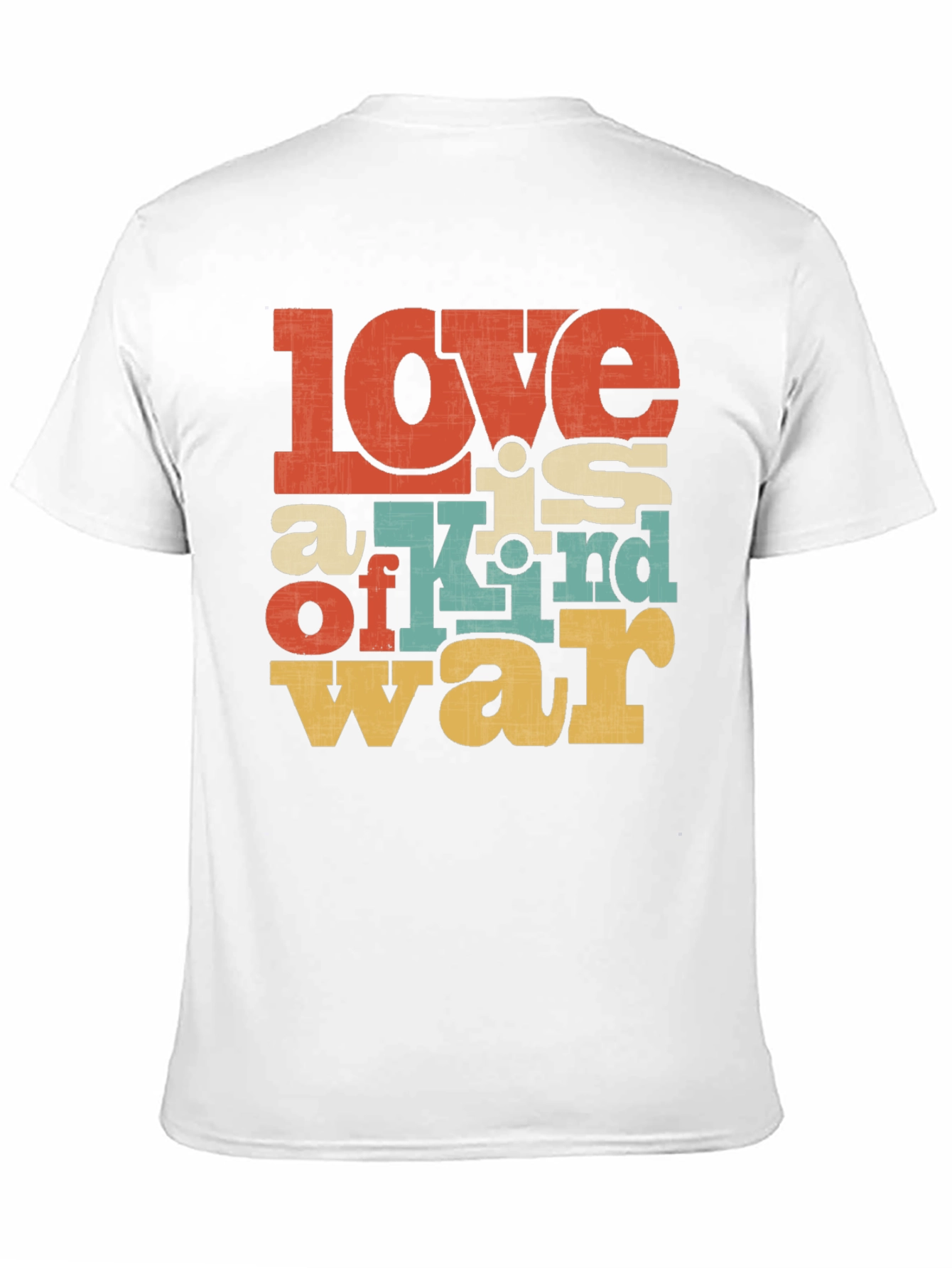 Love is War Graphic Tee - Retro Design