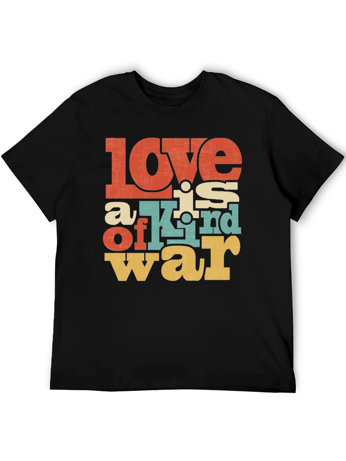 Love is War Graphic Tee - Retro Design