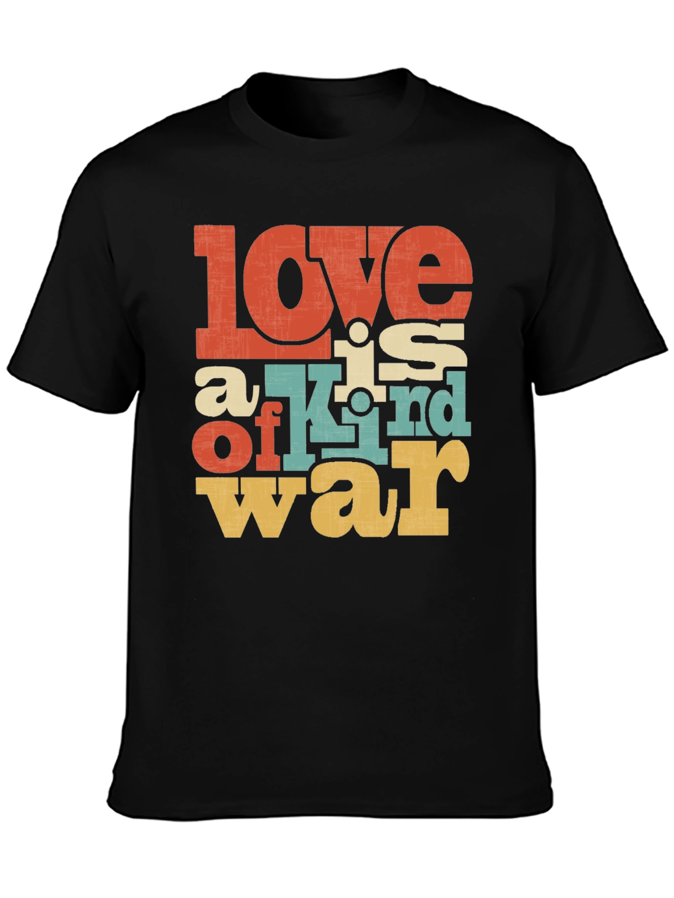 Love is War Graphic Tee - Retro Design