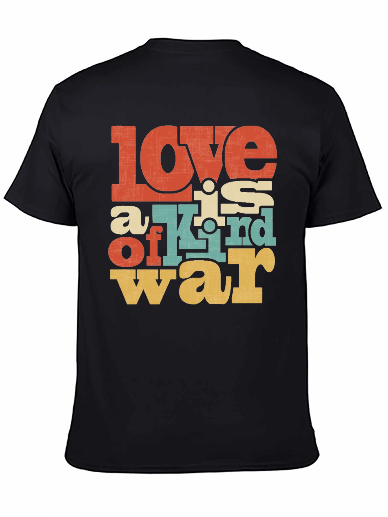 Love is War Graphic Tee - Retro Design