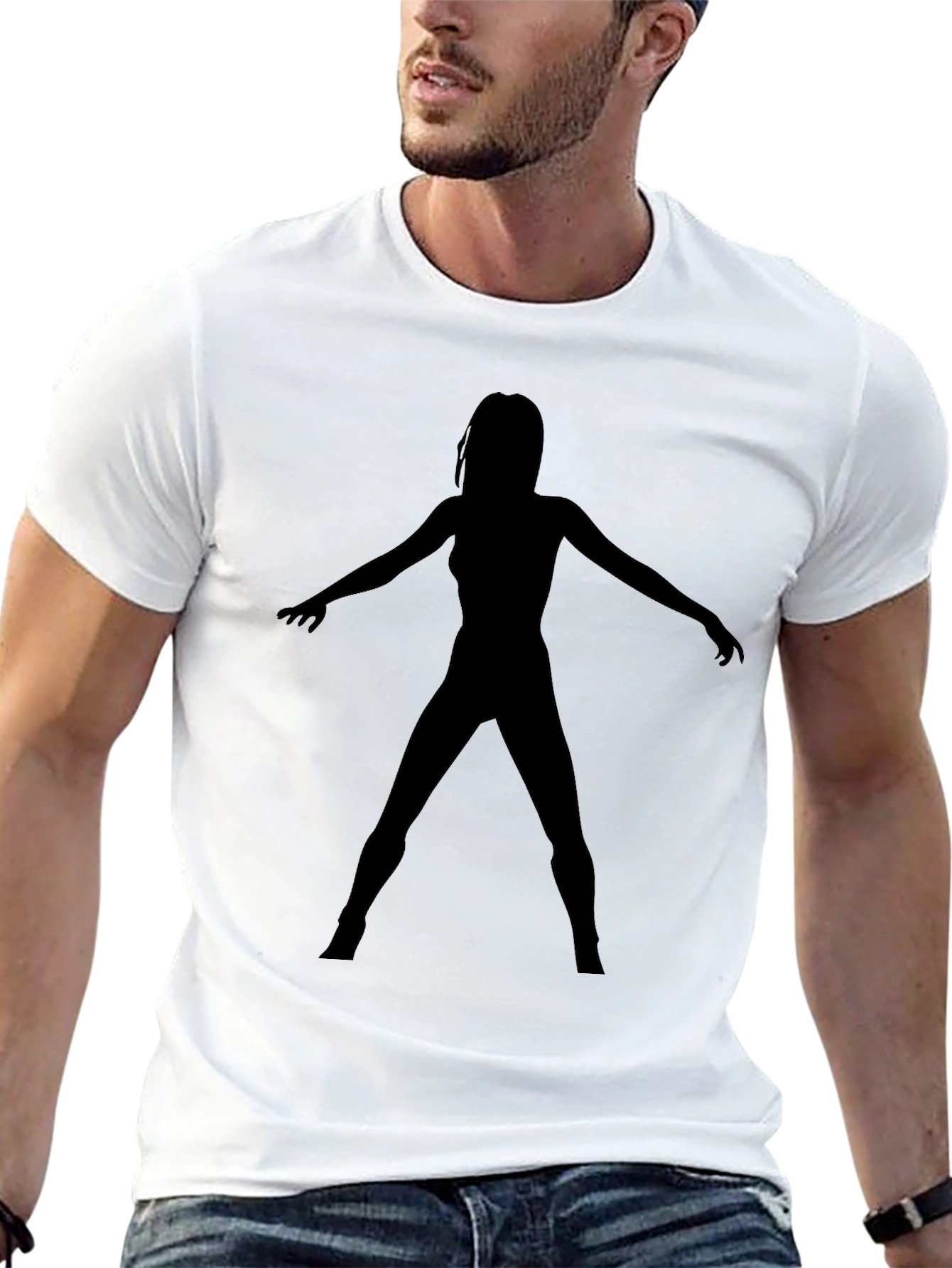 Silhouette Graphic Black T-Shirt
