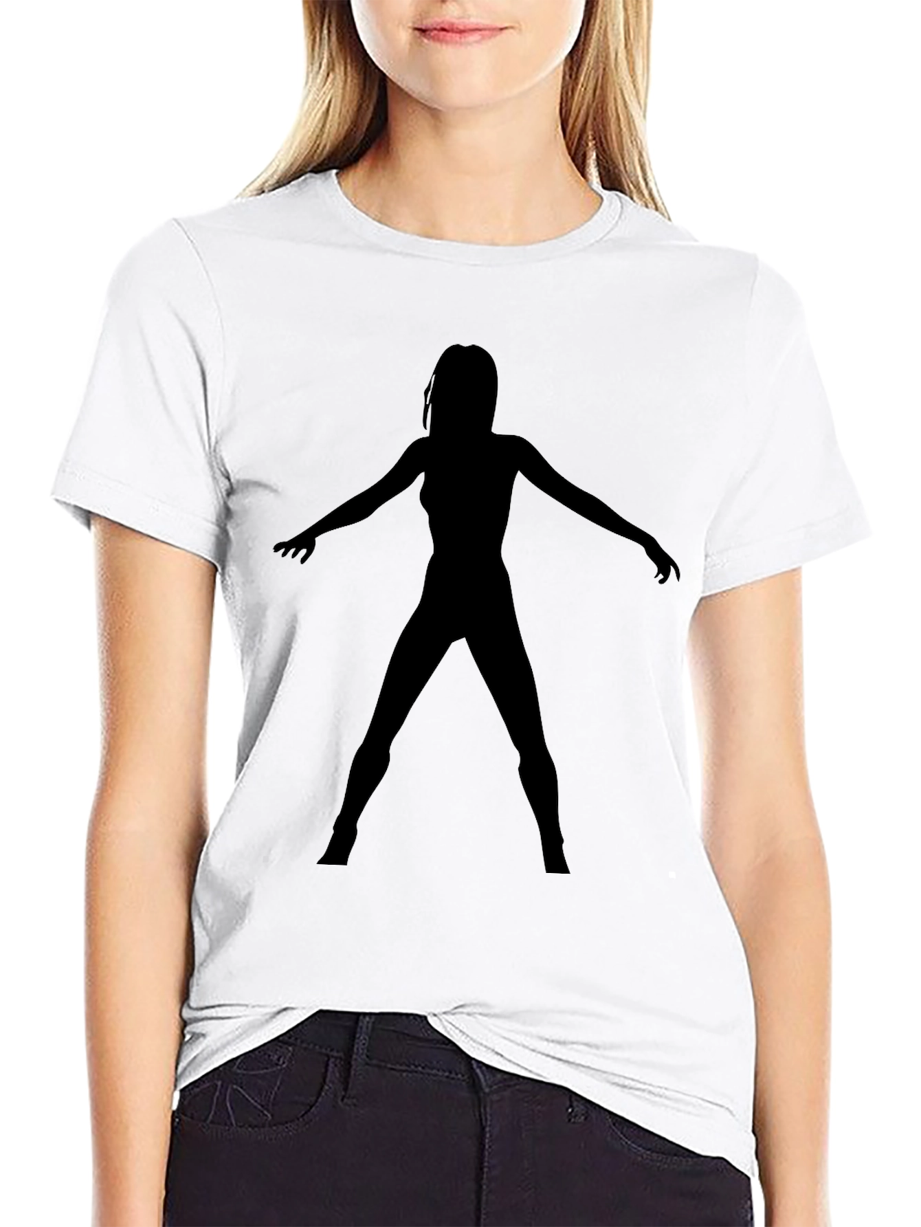 Silhouette Graphic Black T-Shirt