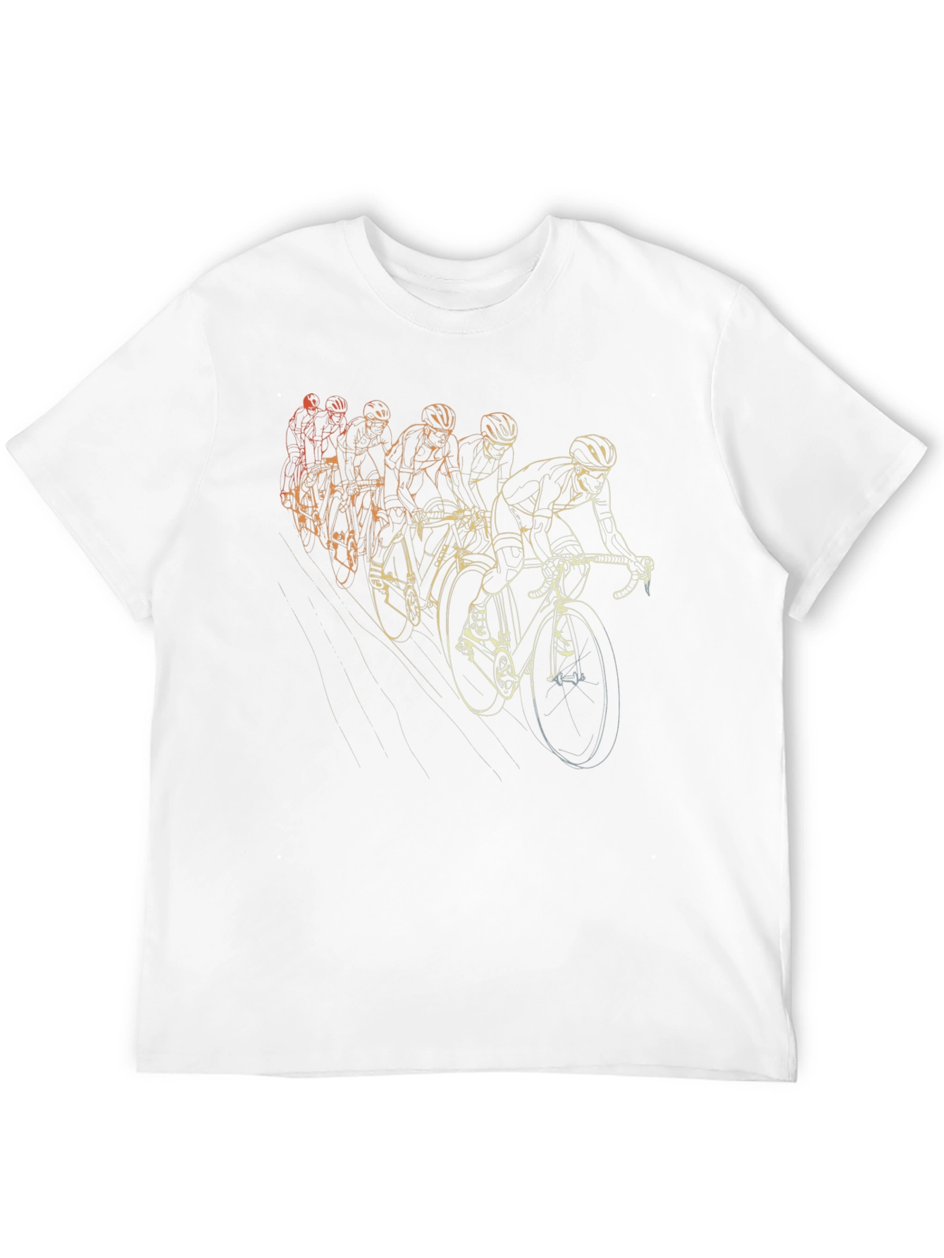 Cycling Team Graphic Tee - Black Cotton T-Shirt