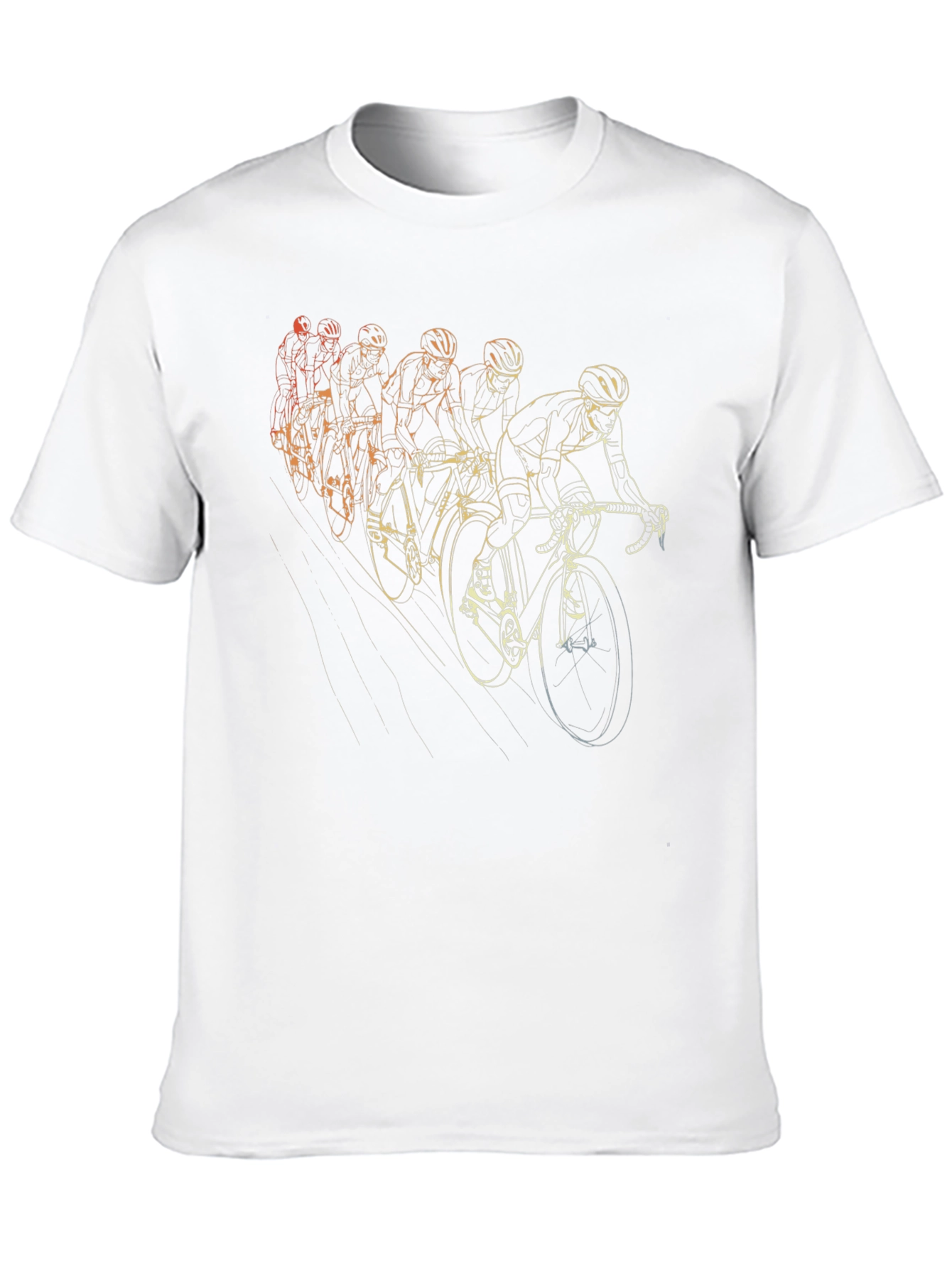 Cycling Team Graphic Tee - Black Cotton T-Shirt