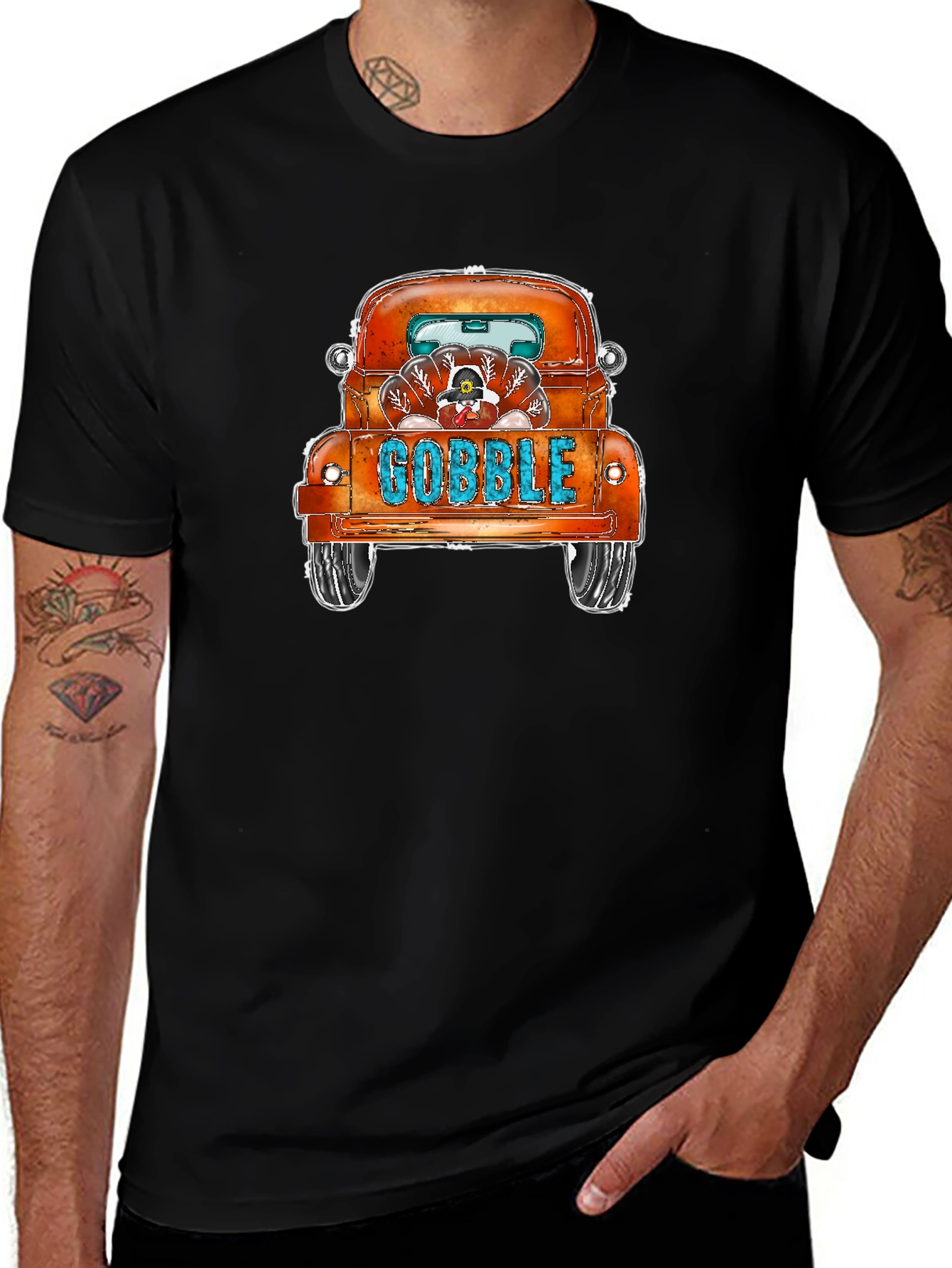 Thanksgiving Turkey Truck T-Shirt