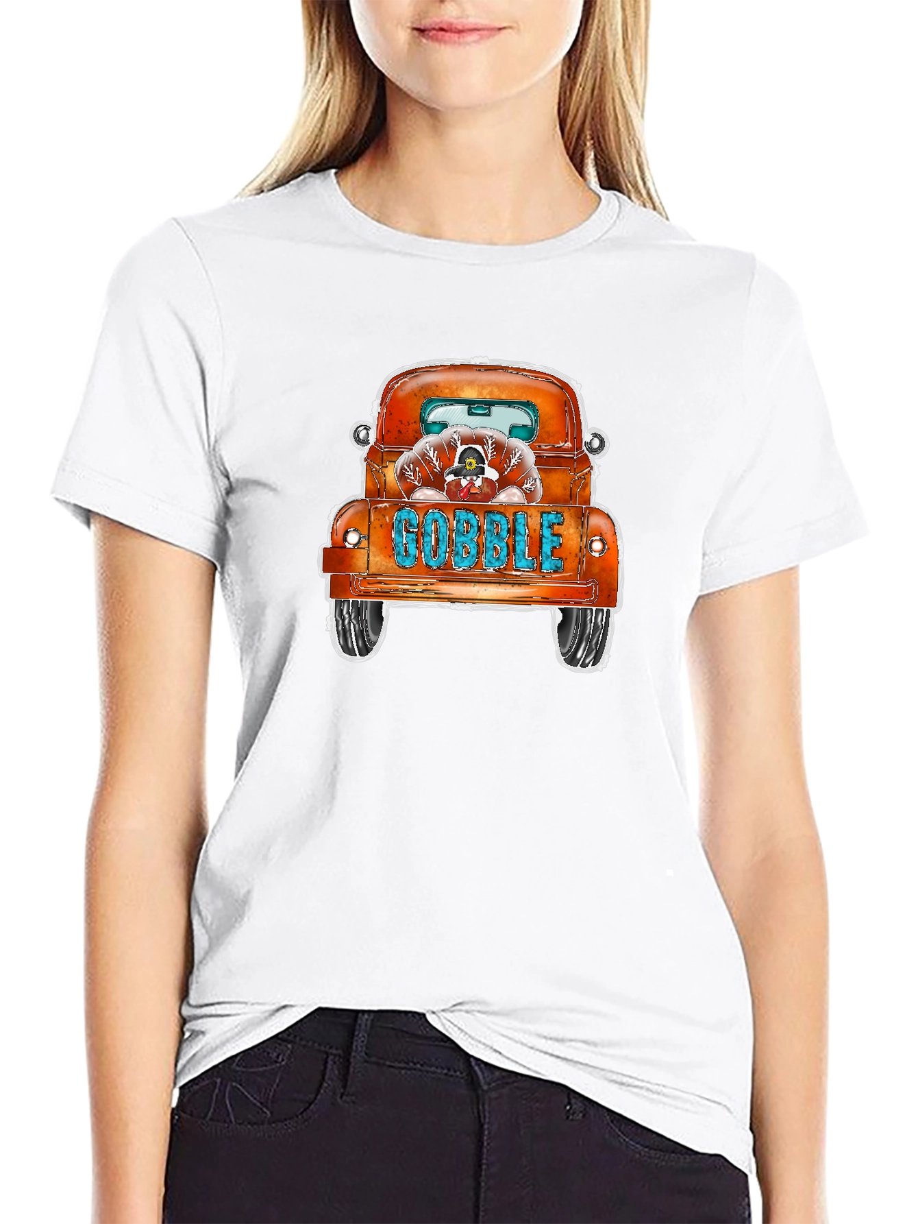 Thanksgiving Turkey Truck T-Shirt