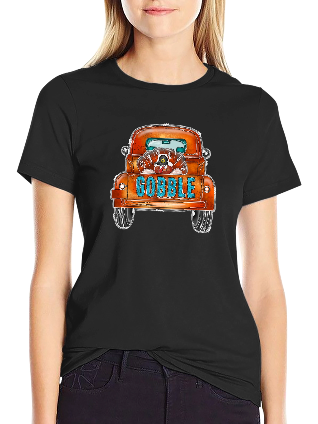 Thanksgiving Turkey Truck T-Shirt