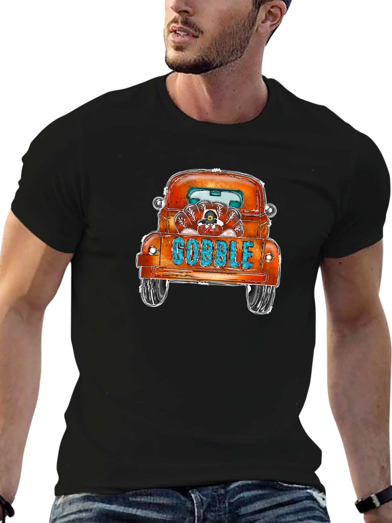 Thanksgiving Turkey Truck T-Shirt