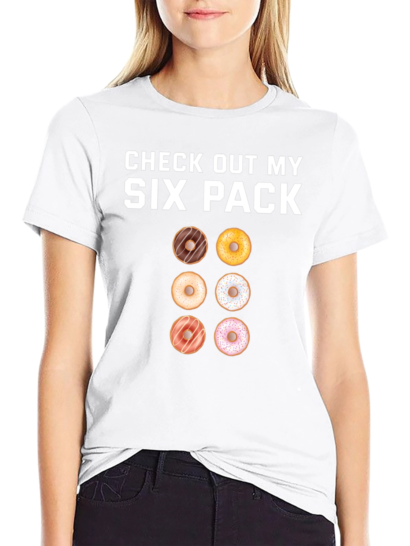 Donut Six Pack T-Shirt - Funny Gym Tee