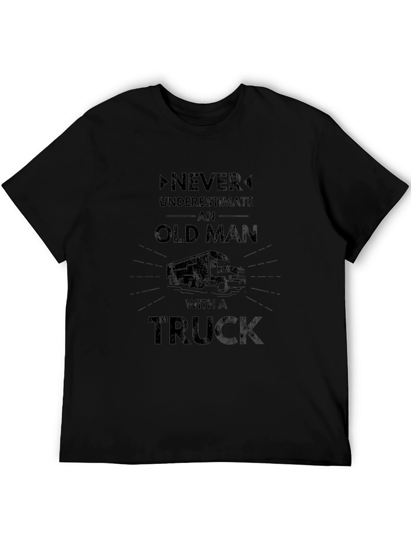 Old Man Truck Graphic Tee - Black
