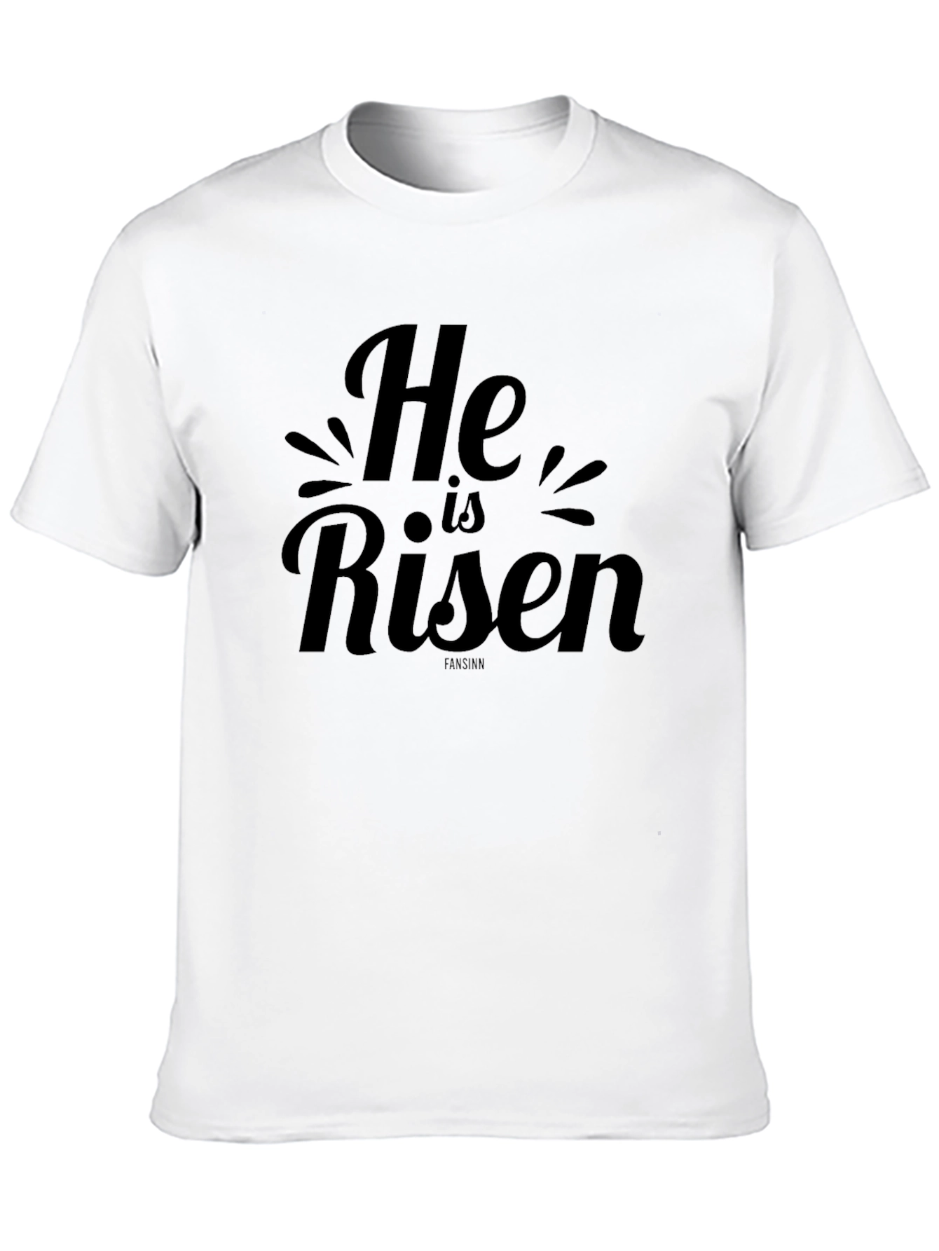 He is Risen Black Graphic Tee for Easter
