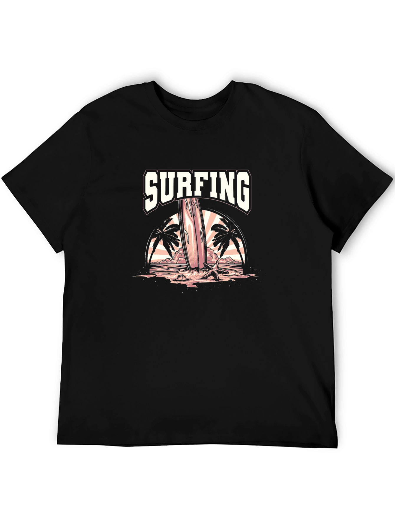 Surfing Graphic Tee - Beach Vibe T-Shirt
