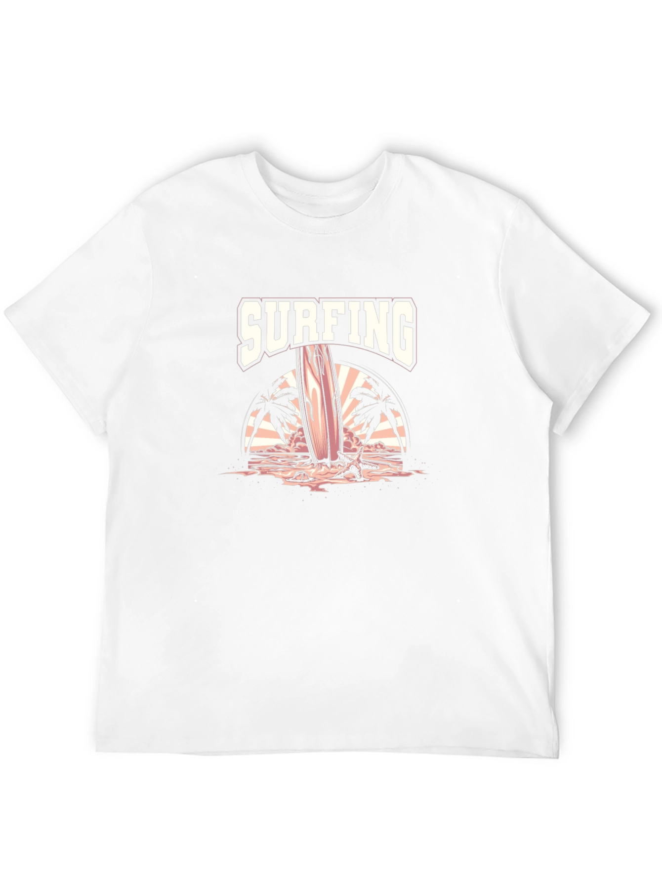 Surfing Graphic Tee - Beach Vibe T-Shirt