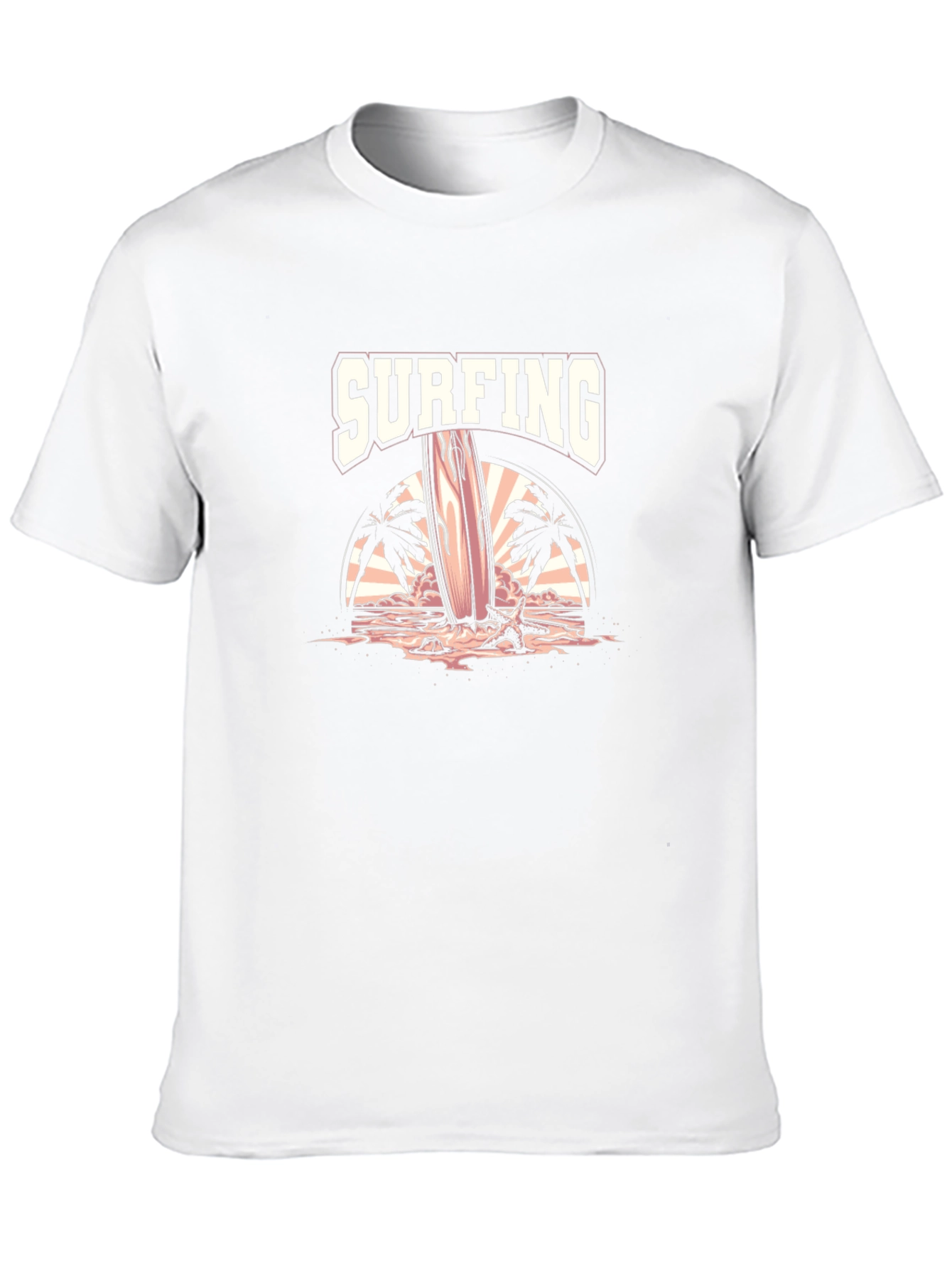 Surfing Graphic Tee - Beach Vibe T-Shirt