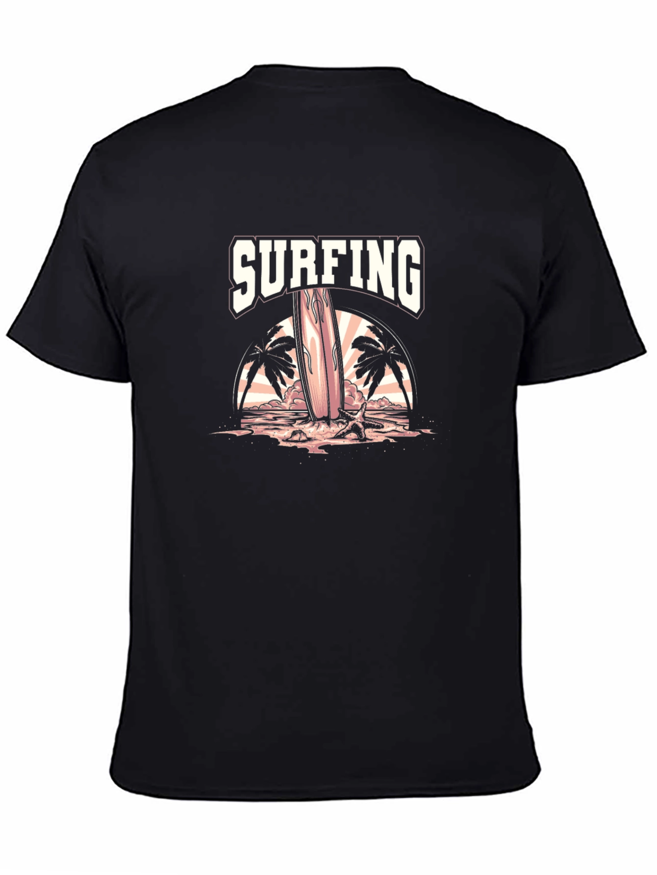 Surfing Graphic Tee - Beach Vibe T-Shirt