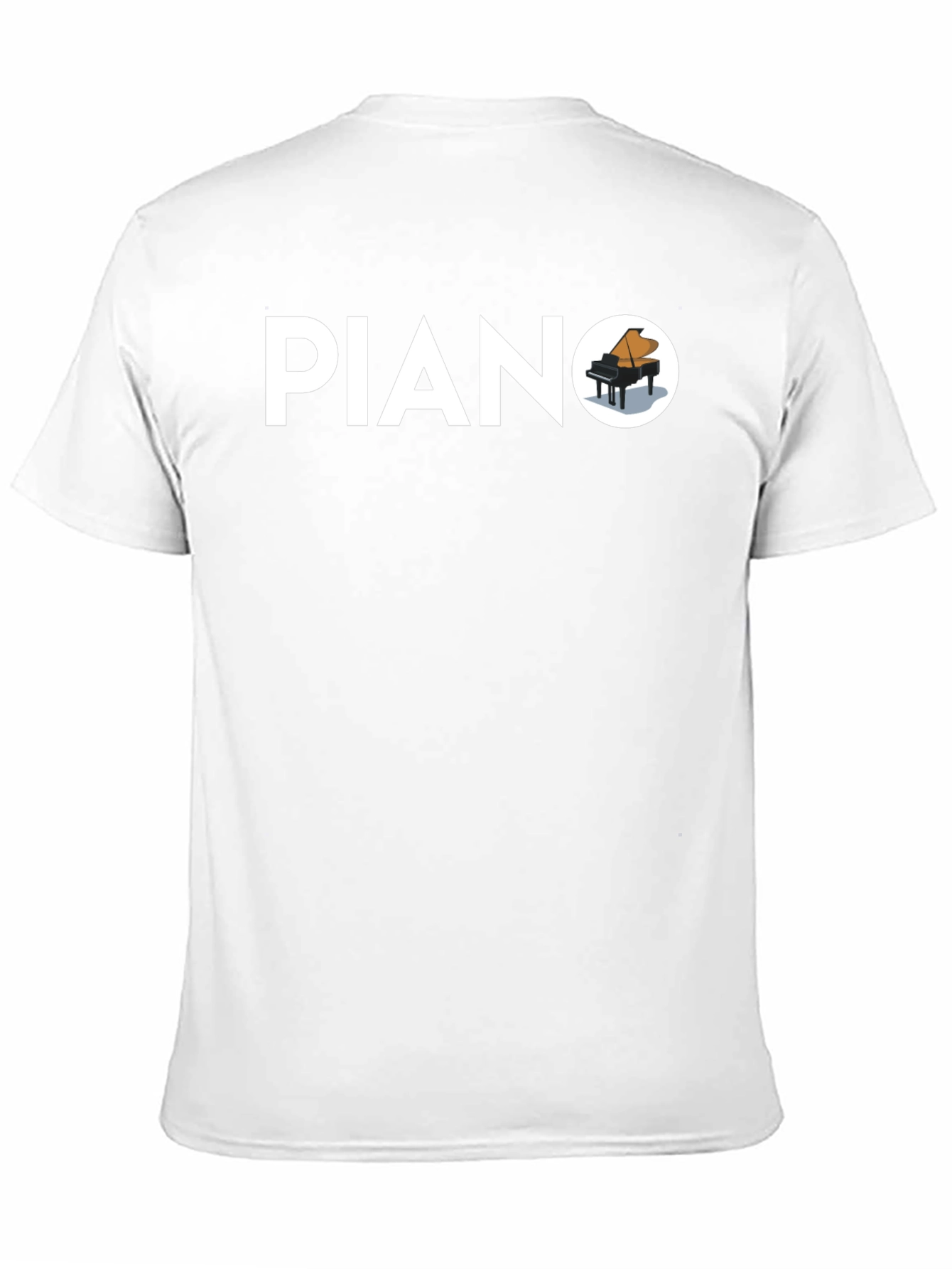 Piano Graphic T-Shirt - Stylish Music Tee