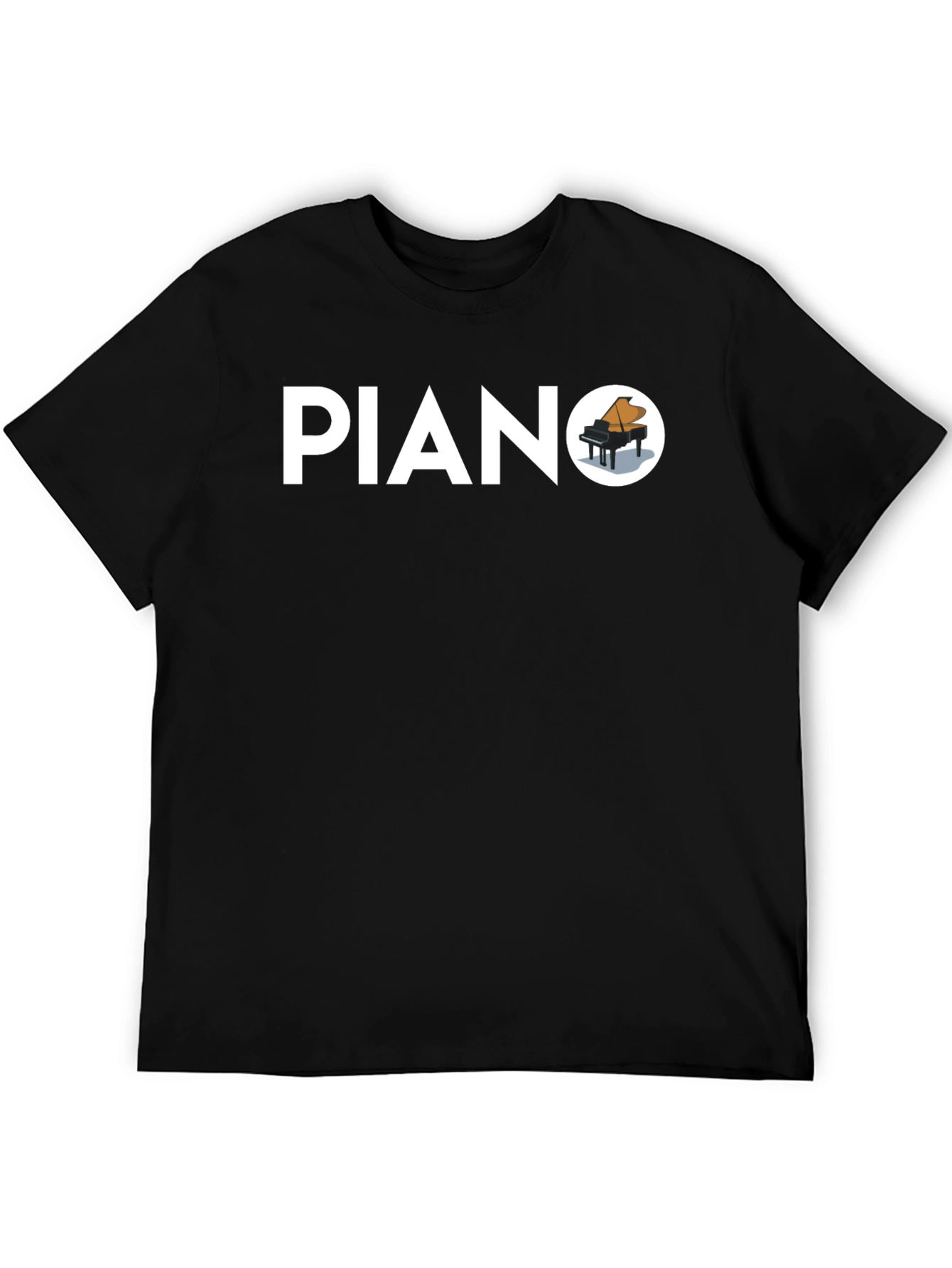 Piano Graphic T-Shirt - Stylish Music Tee